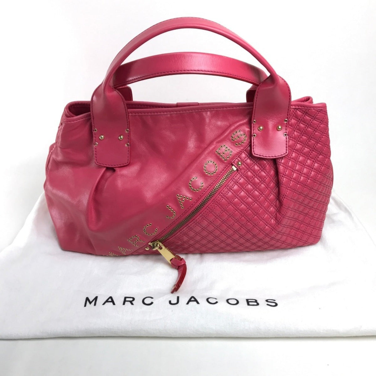 Marc Jacobs Pink Leather Handbag Tote Bag (Pre-Owned)
