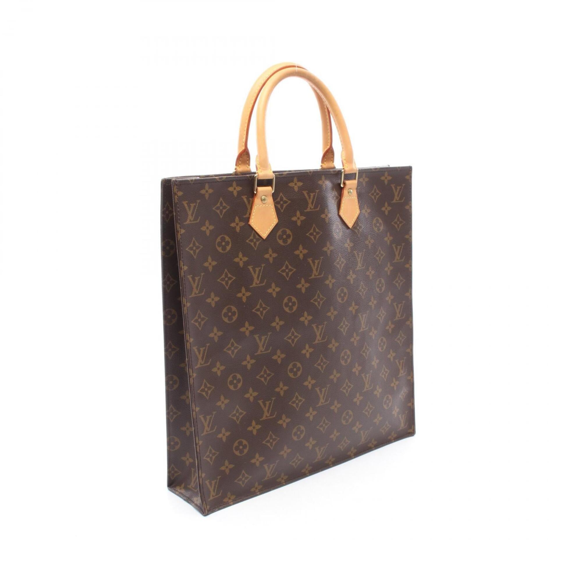 Louis Vuitton Monogram Brown Monogram Leather Handbag Tote Bag (Pre-Owned)