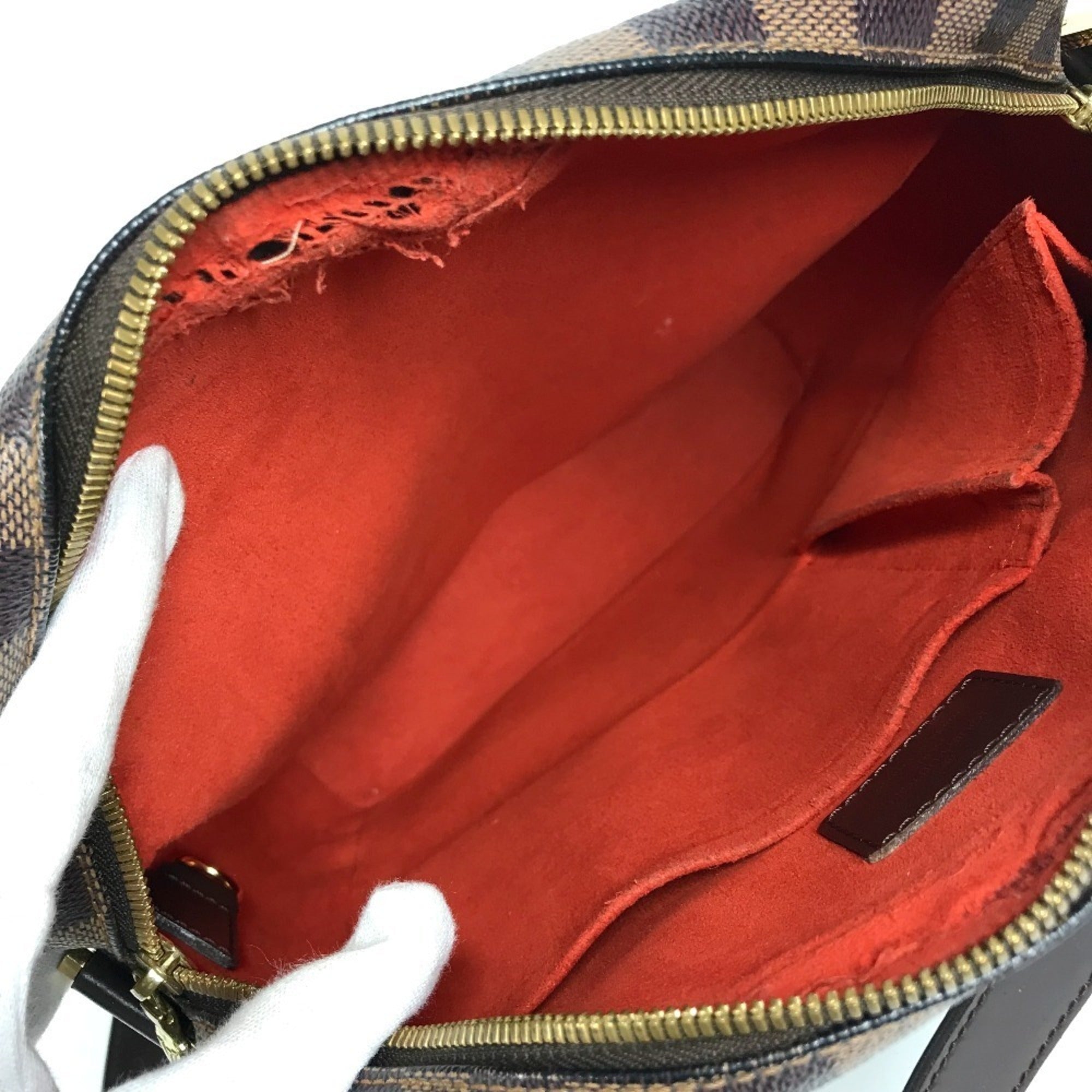 Louis Vuitton Brown Damier Canvas Pochette Shoulder Bag (Pre-Owned)