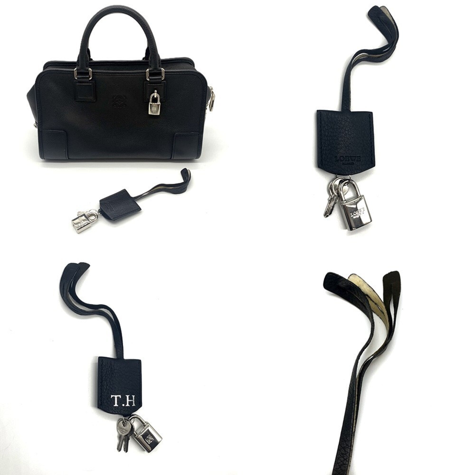 Loewe Black Leather Handbag (Pre-Owned)