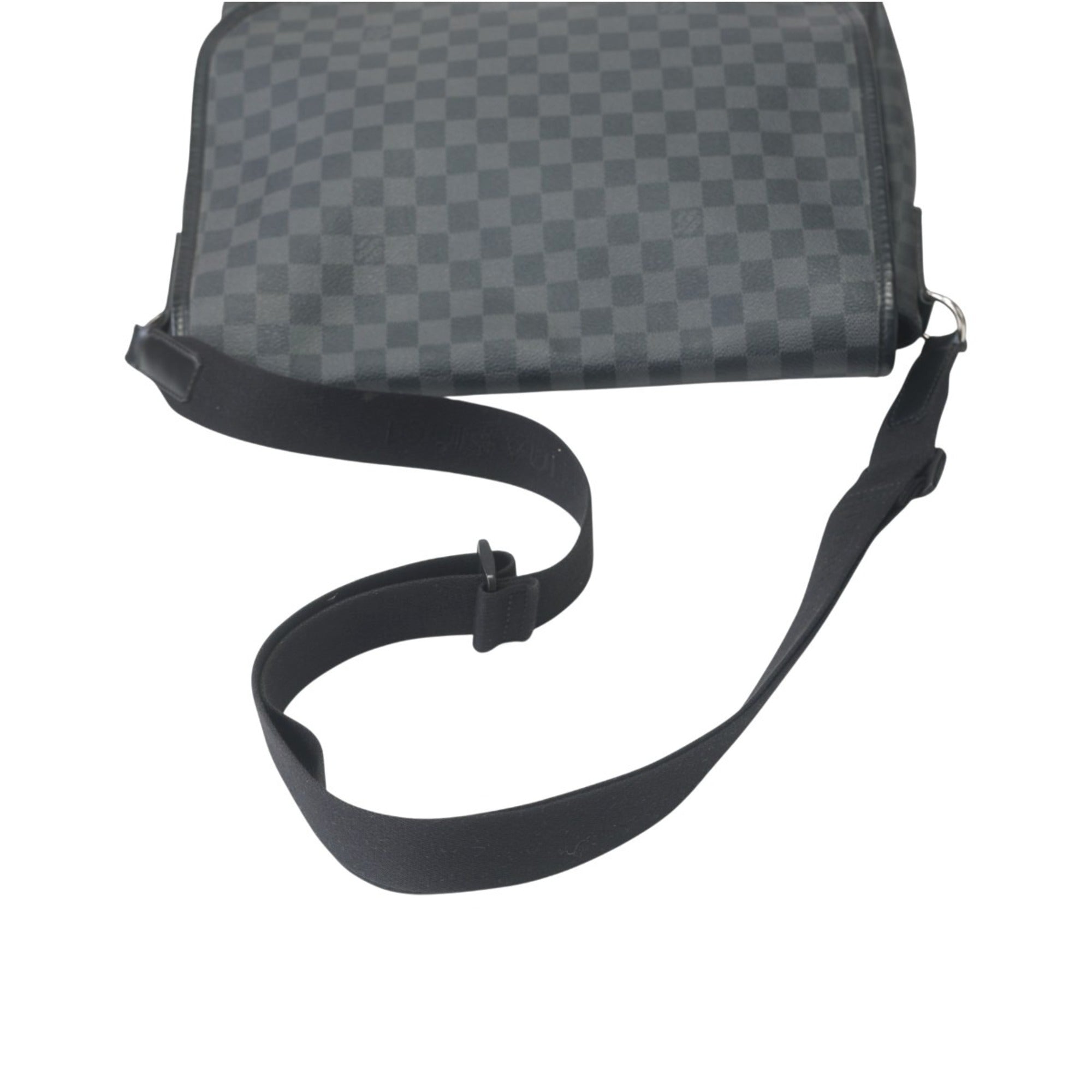 Louis Vuitton Black Damier Graphite Damier Graphite Shoulder Bag (Pre-Owned)