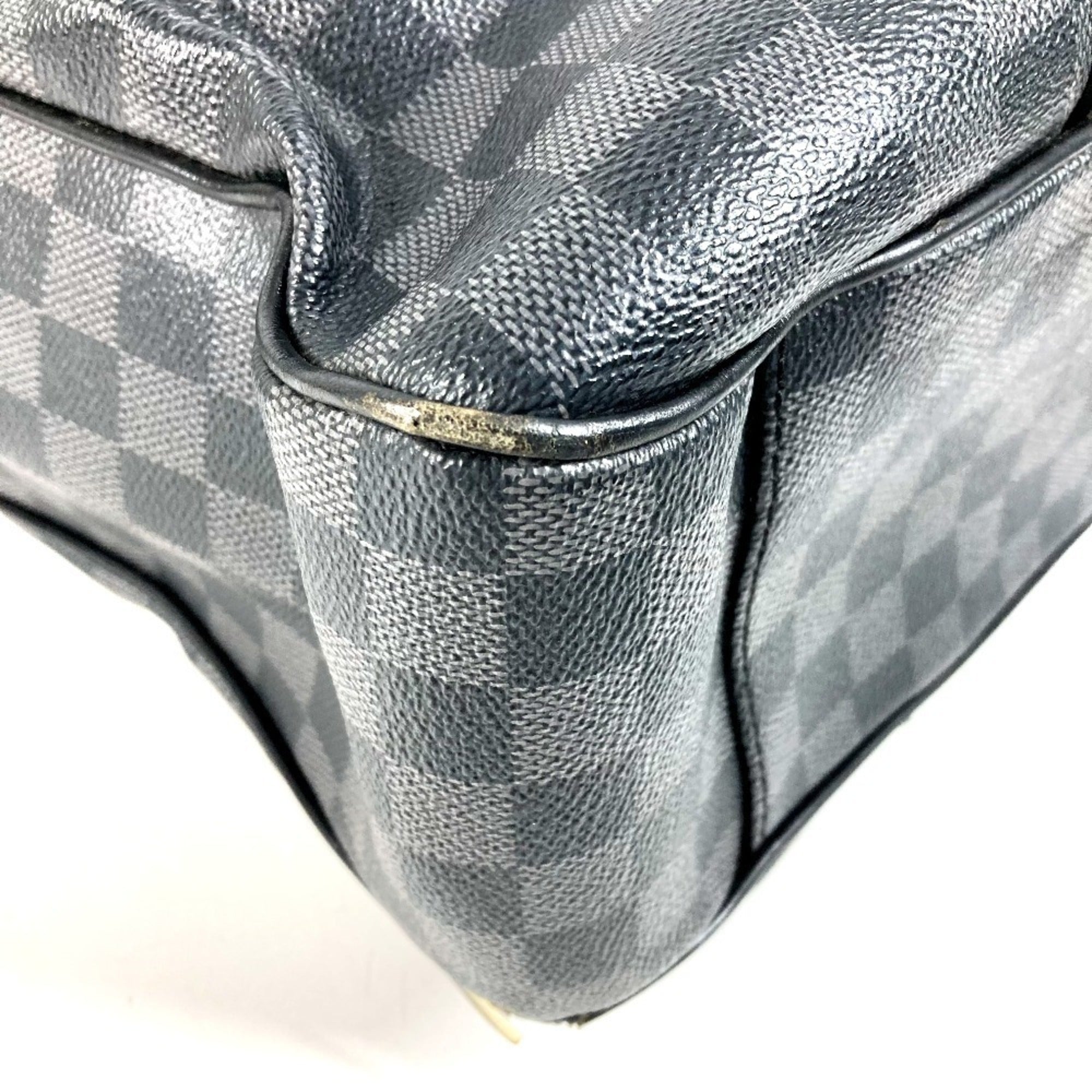 Louis Vuitton Black Galle Damier Graphite Shoulder Bag Tote Bag (Pre-Owned)
