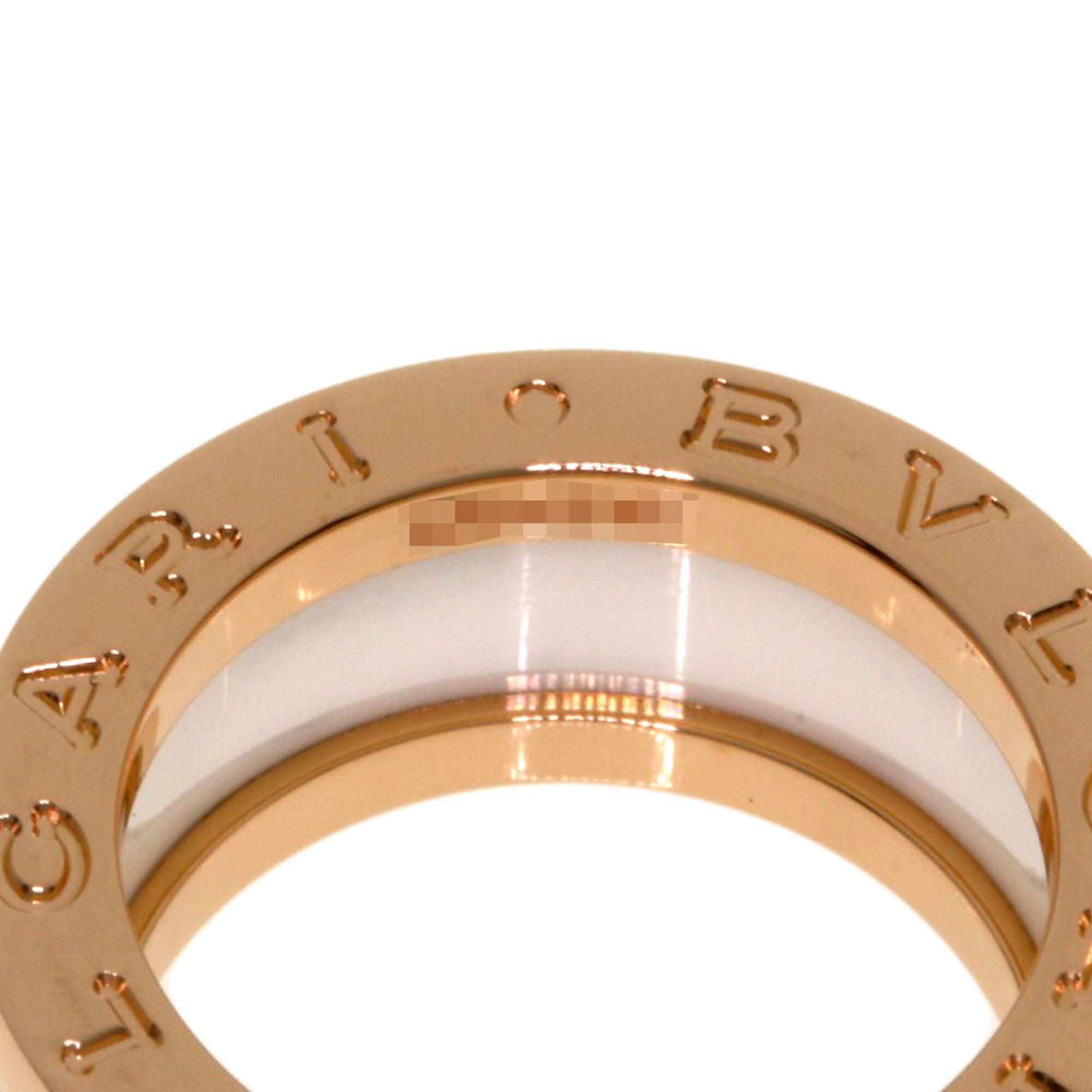Bvlgari B.Zero1 Pink Gold (18K) Ceramic Band Ring (Pre-Owned)