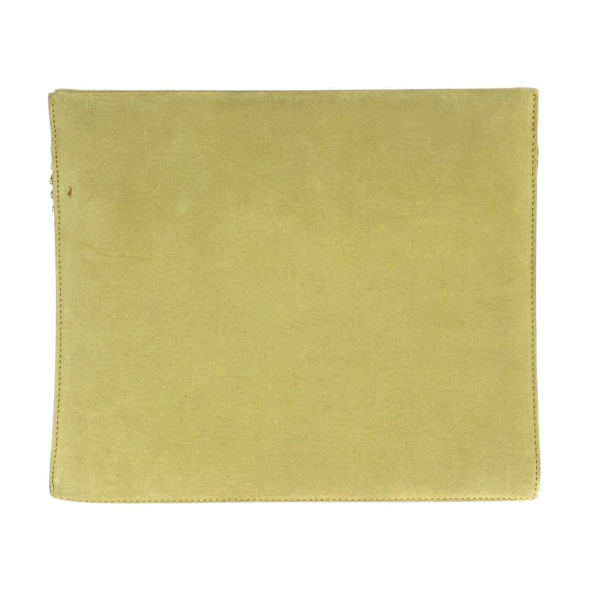 Salvatore Ferragamo Yellow Suede Shoulder Bag (Pre-Owned)