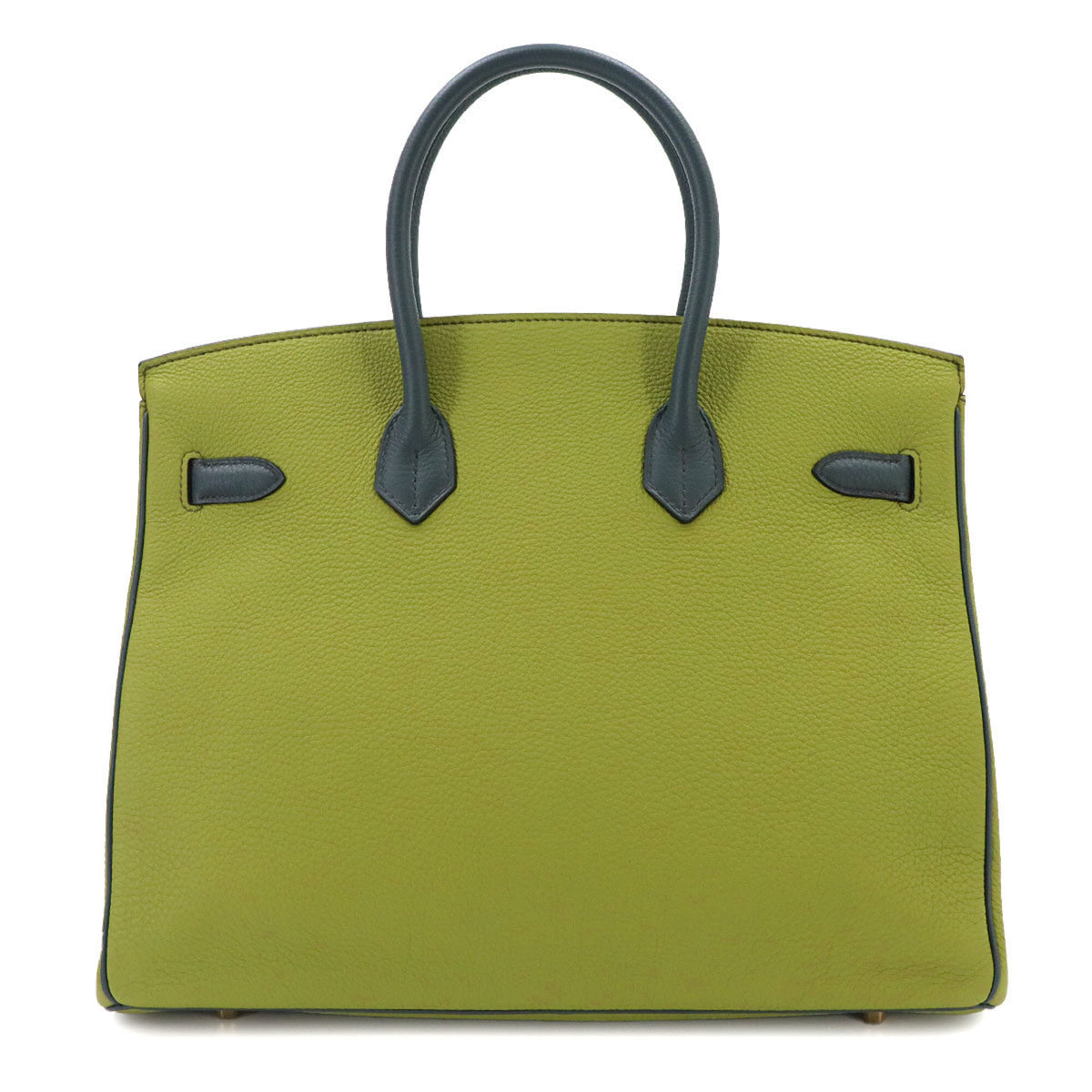 Hermes Green Togo Leather Handbag (Pre-Owned)