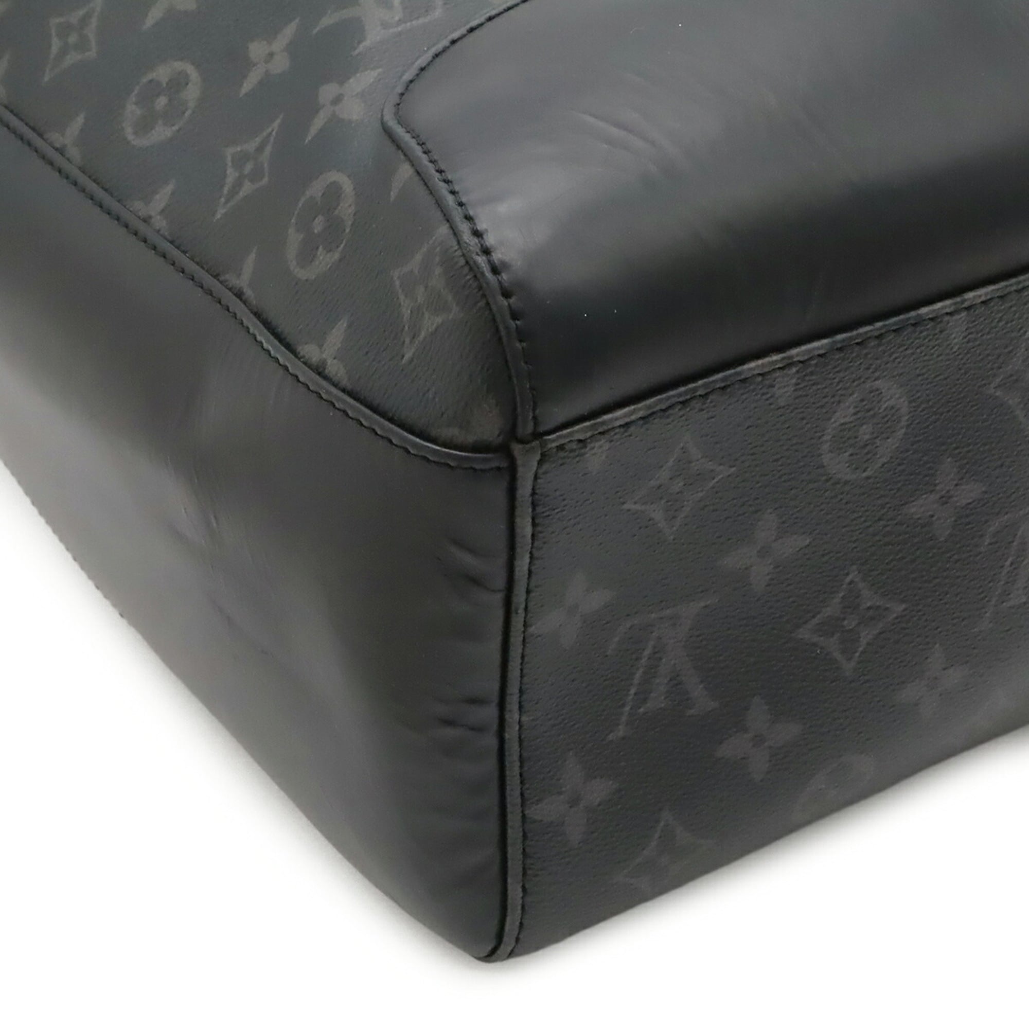 Louis Vuitton Black Gray Monogram Eclipse Canvas Leather Backpack (Pre-Owned)