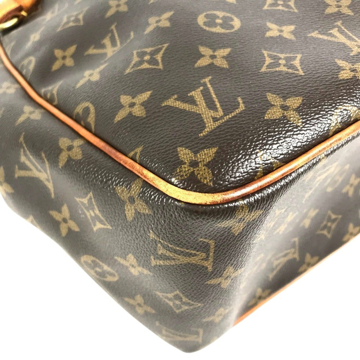 Louis Vuitton Brown Monogram Handbag Shoulder Bag Tote Bag (Pre-Owned)
