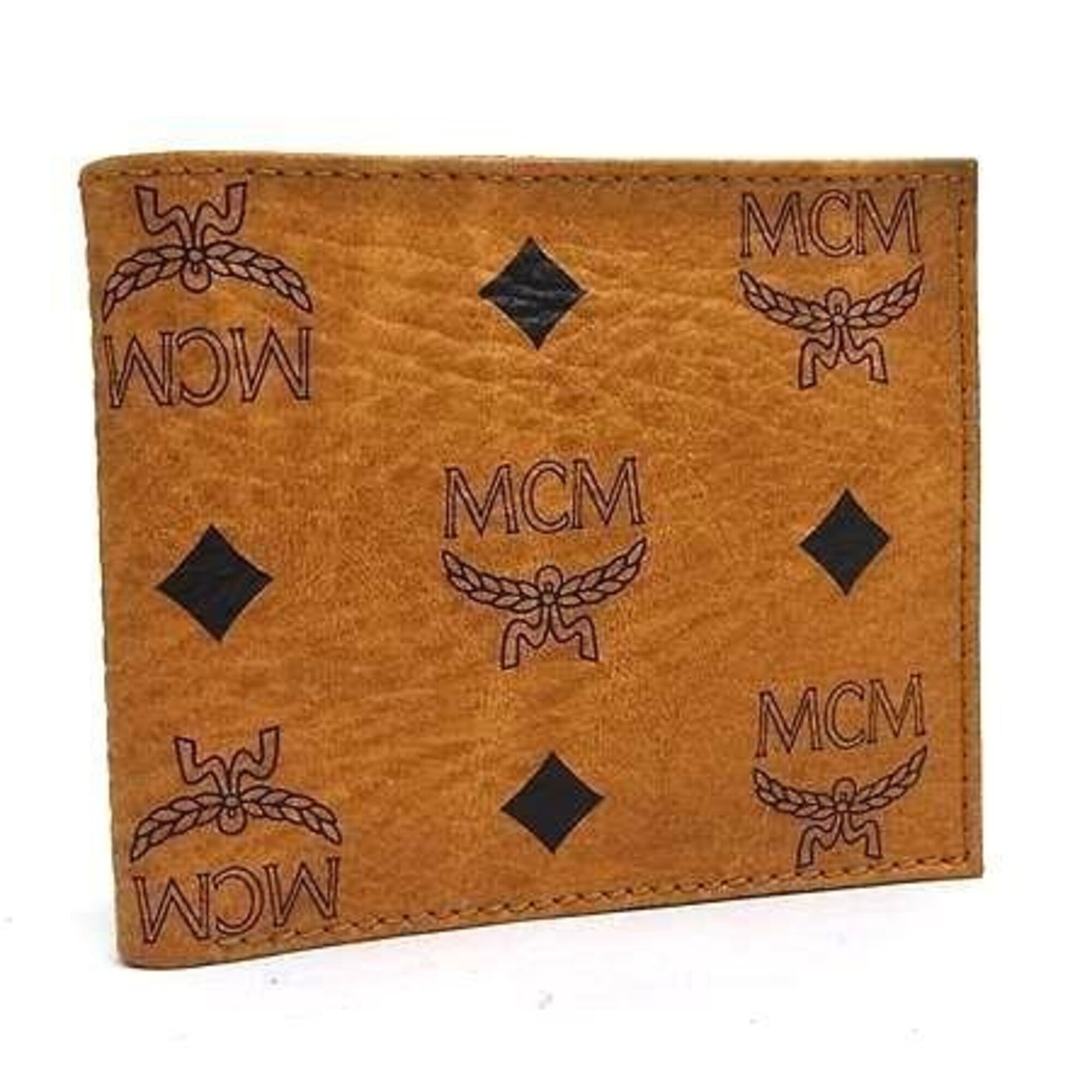 Mcm Brown Leather Wallet (Bi-Fold) (Pre-Owned)