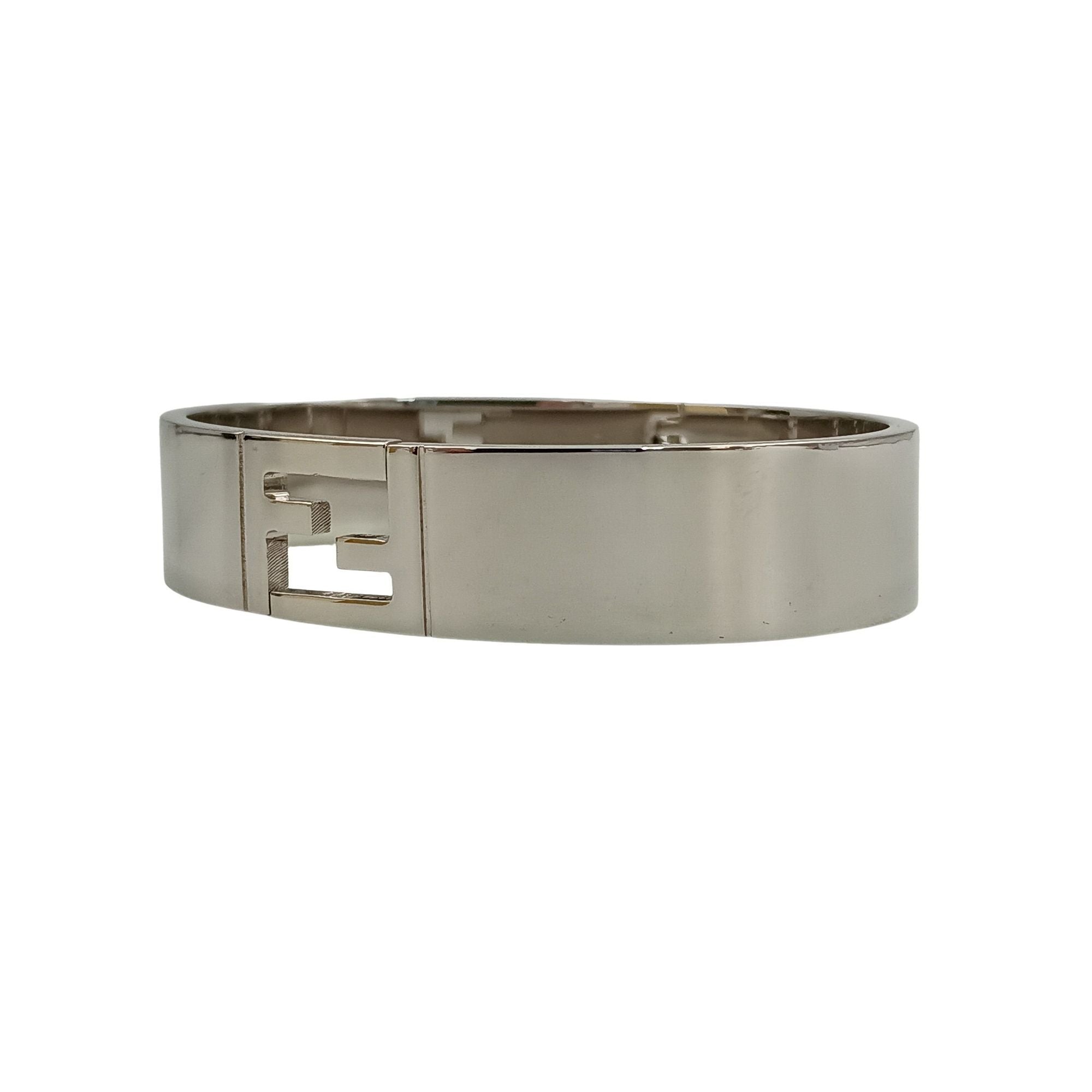 Fendi Silver Metal Bangle (Pre-Owned)