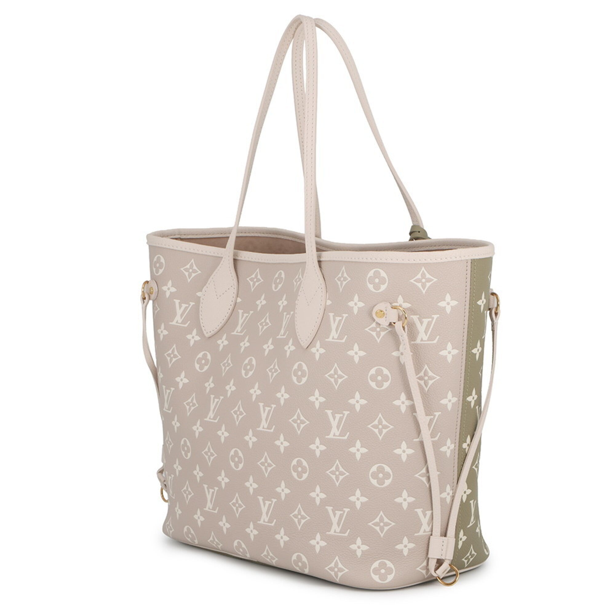 Louis Vuitton Beige Khaki Monogram Empreinte Handbag Shoulder Bag Tote Bag (Pre-Owned)