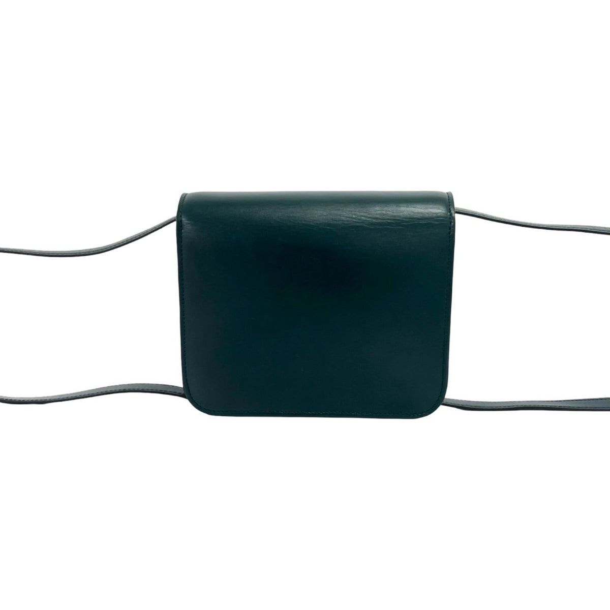 Celine Green Leather Pochette Shoulder Bag (Pre-Owned)