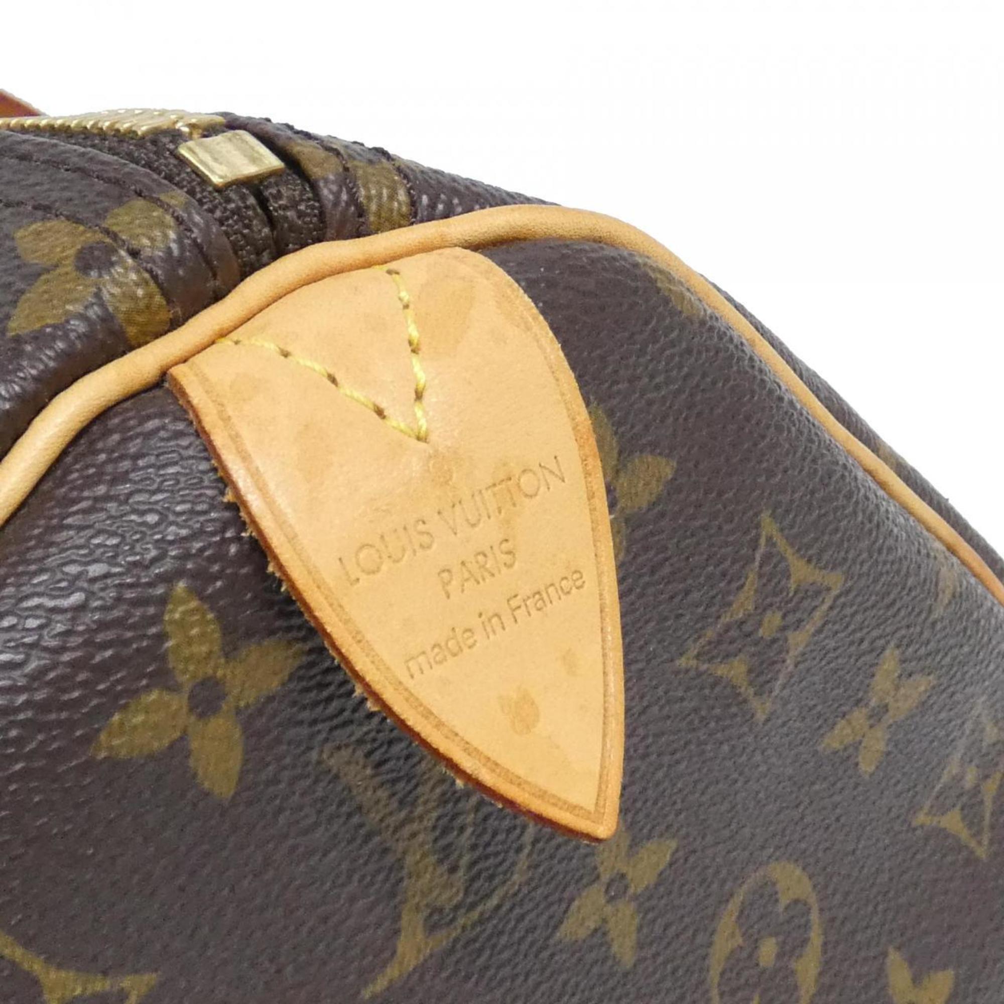 Louis Vuitton Marron Coated Canvas Boston Bag (Pre-Owned)