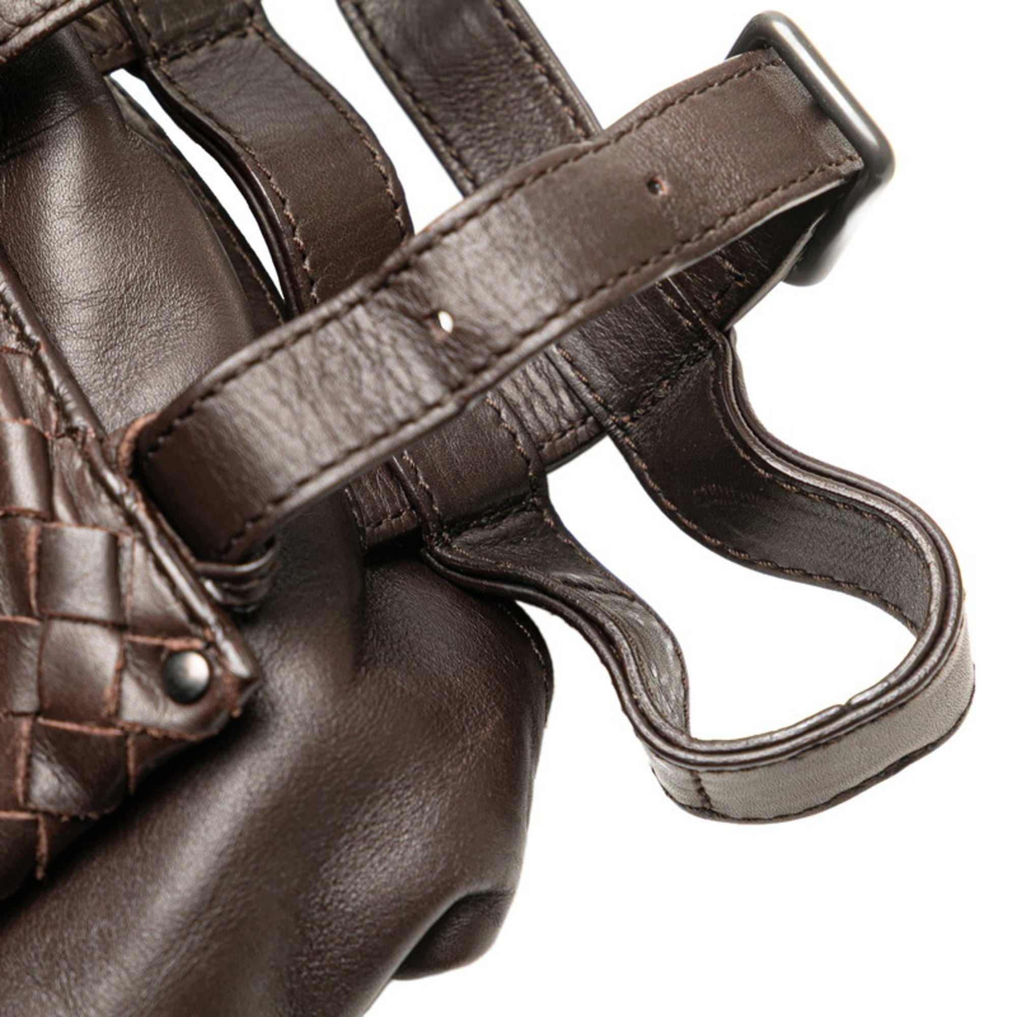 Bottega Veneta Intrecciato Brown Leather Fanny Pack (Pre-Owned)