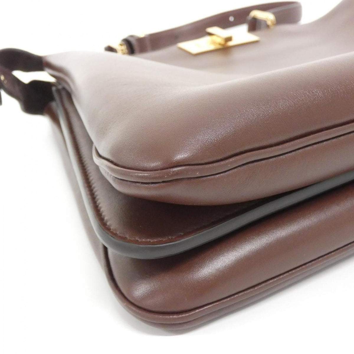 Fendi Dark Brown Leather Handbag (Pre-Owned)
