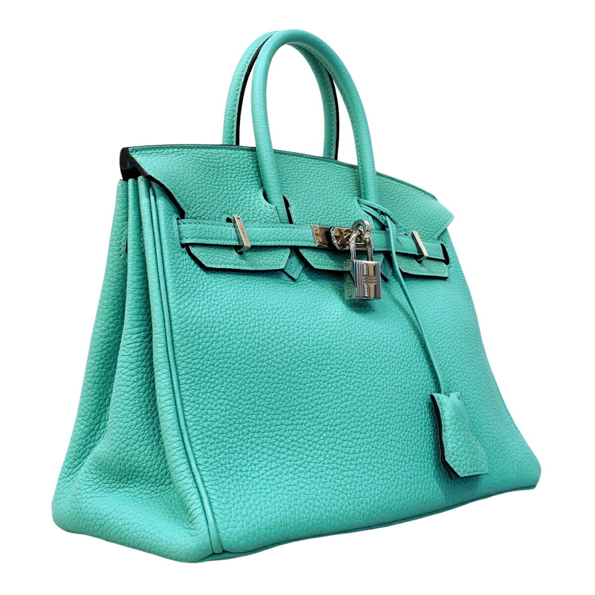 Hermes Blue Atoll Togo Leather Handbag (Pre-Owned)