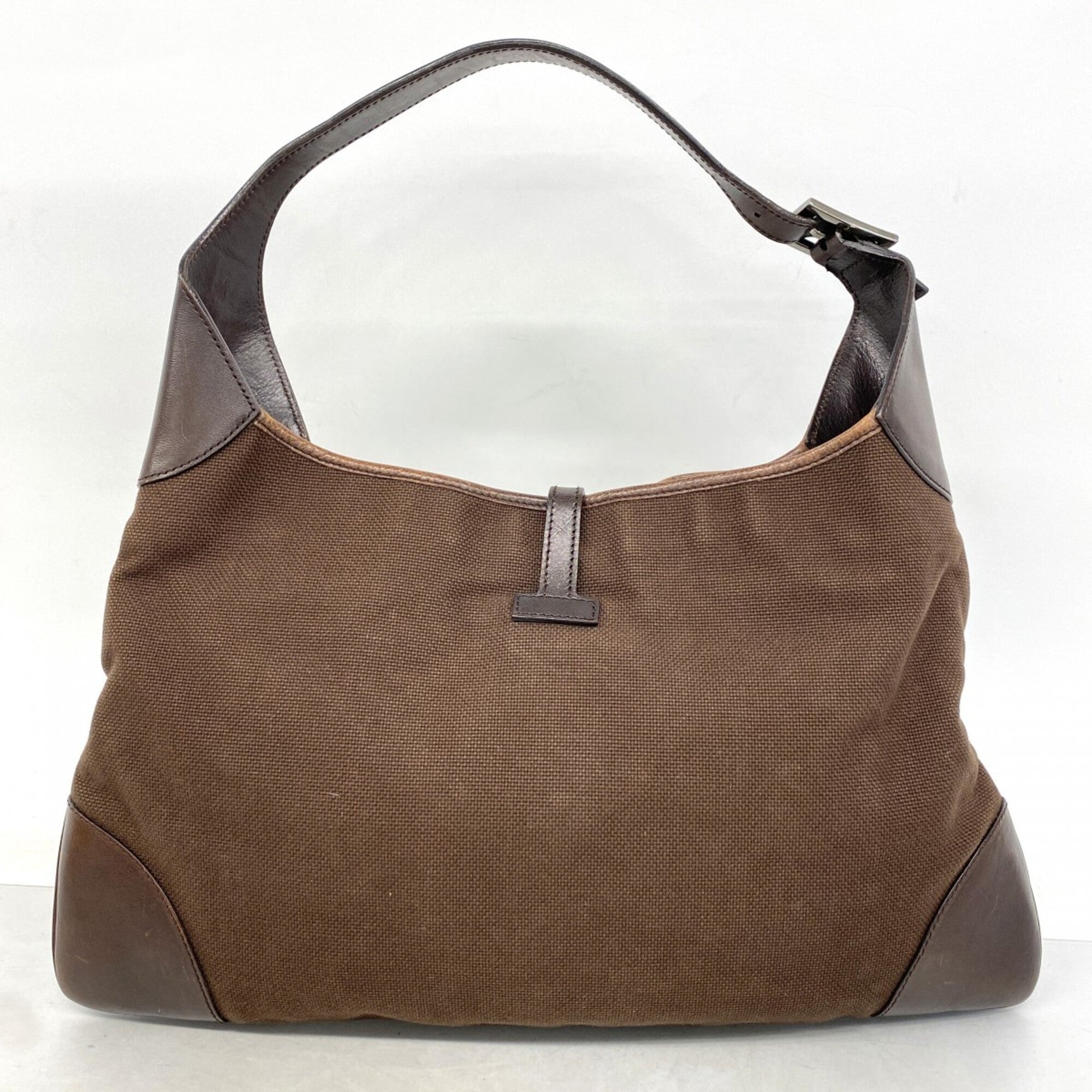Gucci Brown Canvas Shoulder Bag (Pre-Owned)