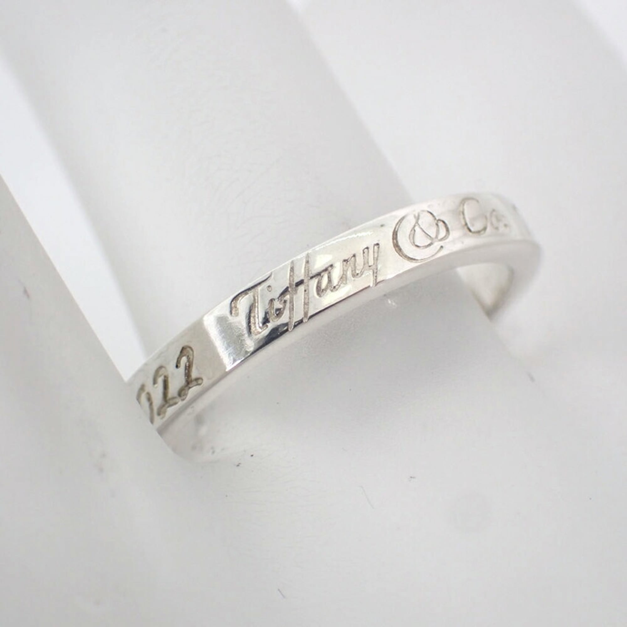 Tiffany Silver Sterling Silver 925 Band Ring (Pre-Owned)