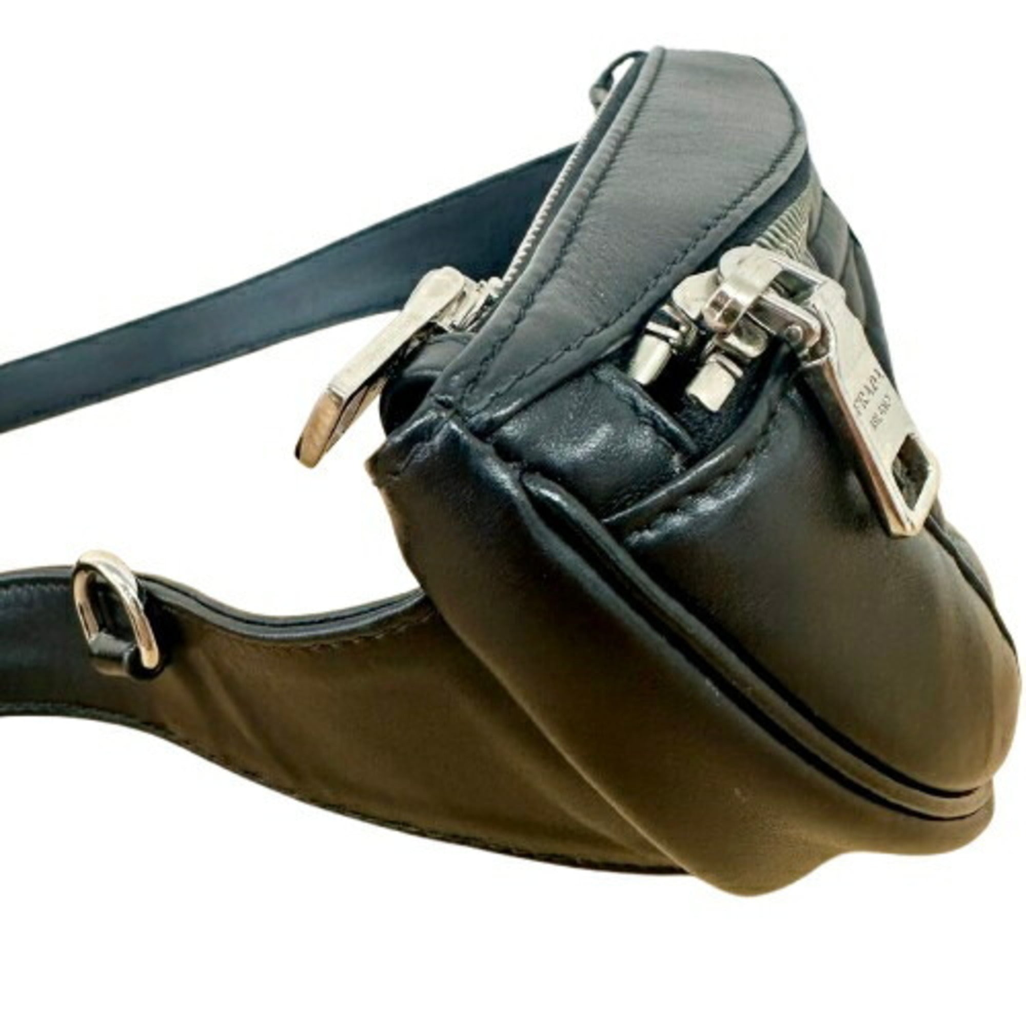 Prada Black Nero Leather Fanny Pack (Pre-Owned)
