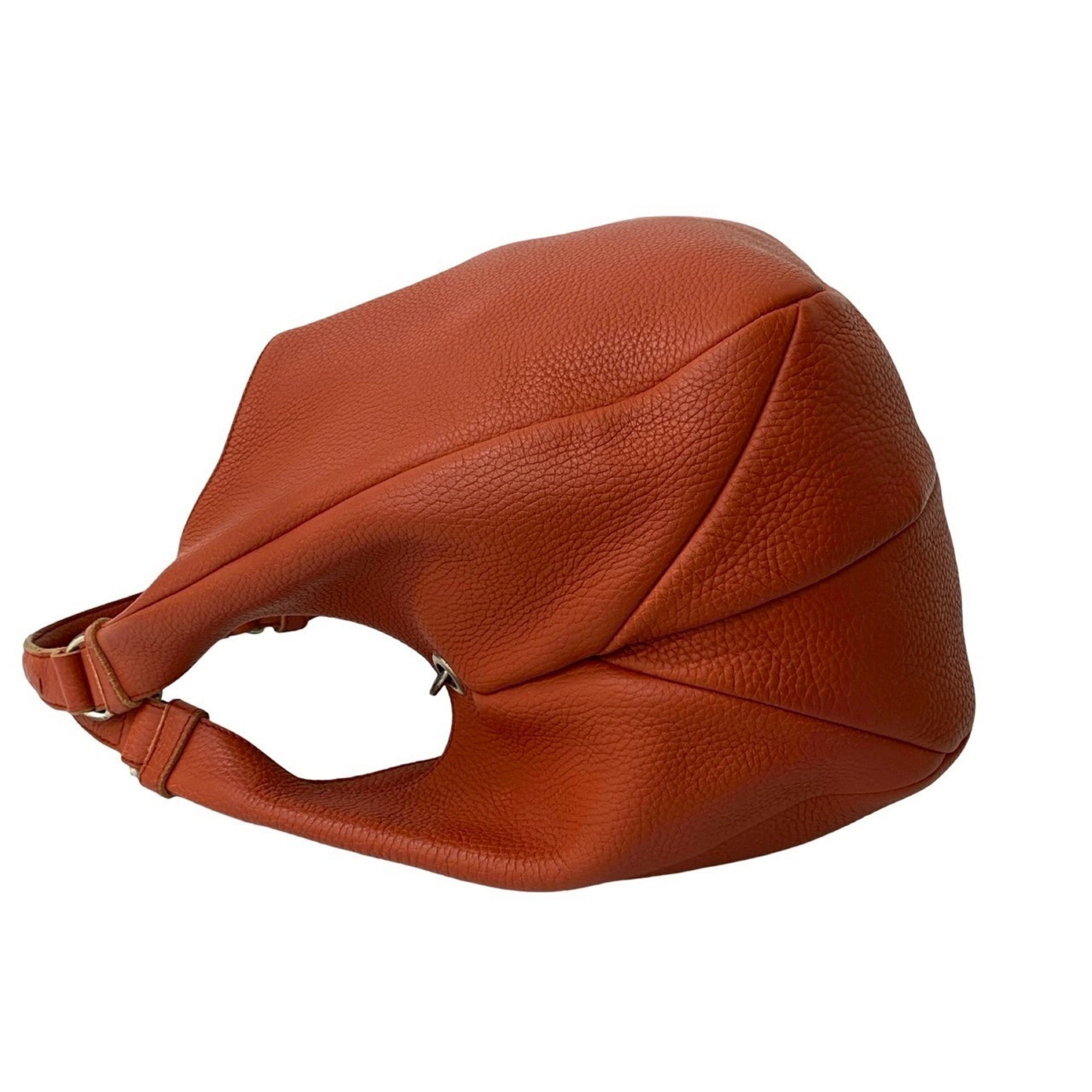 Bottega Veneta Orange Leather Handbag Tote Bag (Pre-Owned)