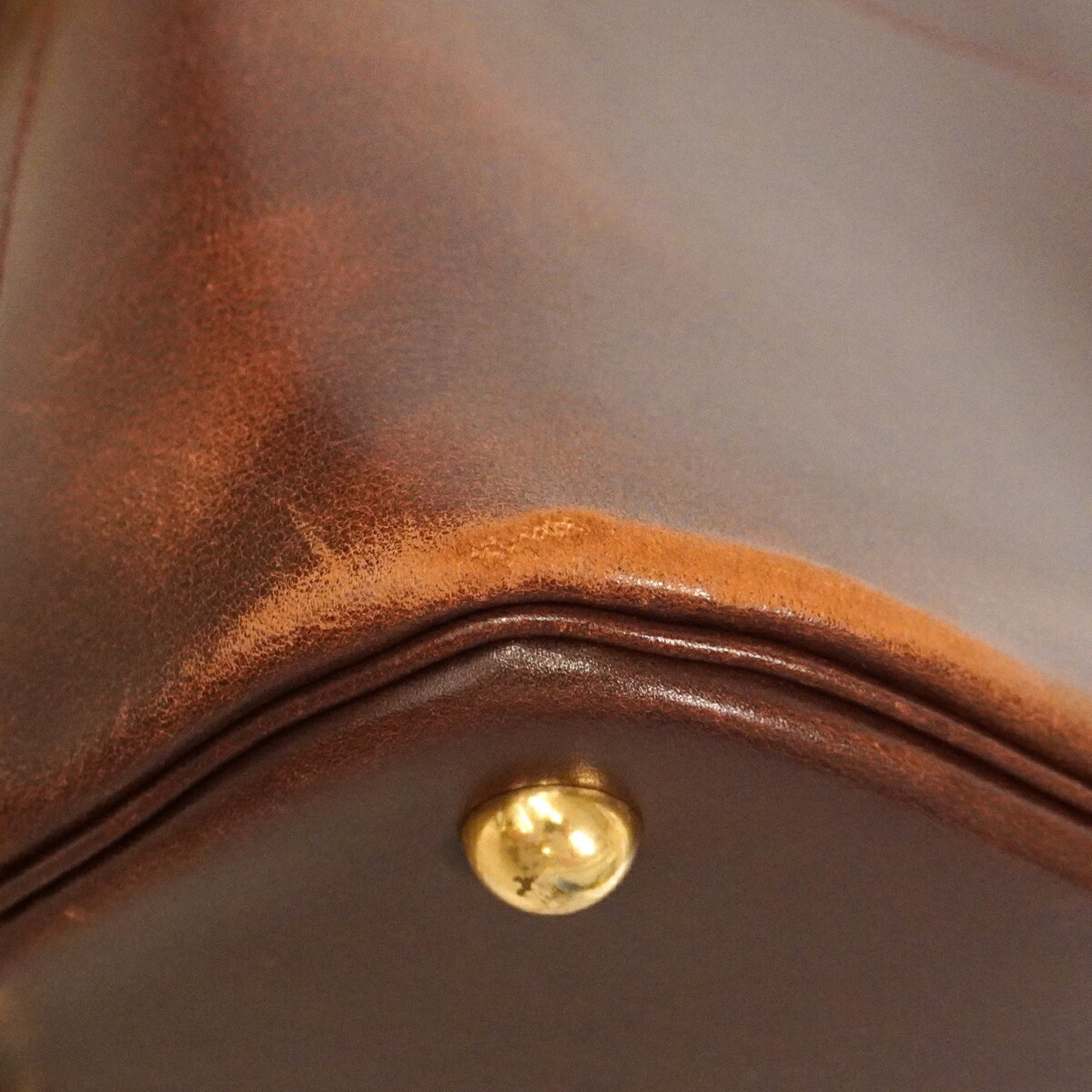 Hermes Brown Box Calf Leather Handbag (Pre-Owned)