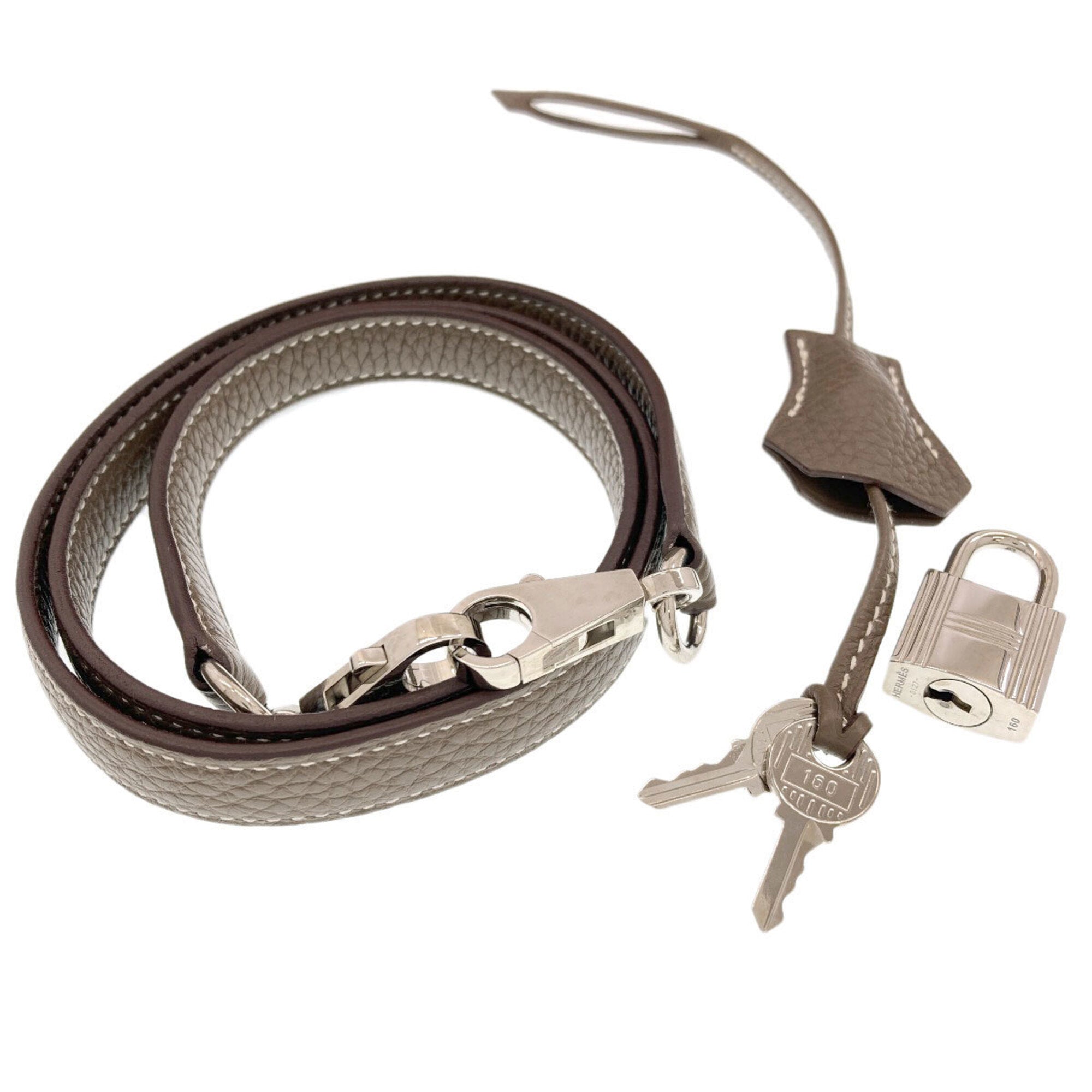 Hermes Bolide Etoupe Gray Handbag (Pre-Owned)