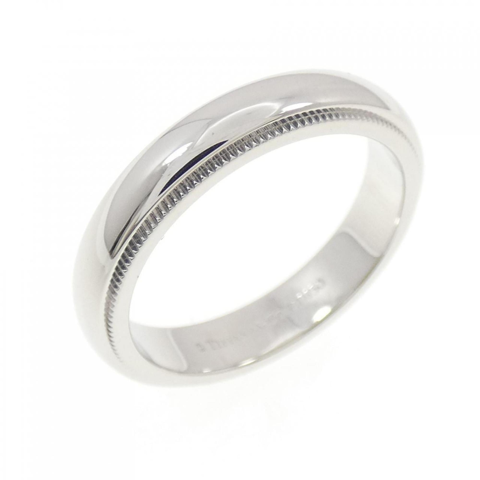 Tiffany Platinum Platinum 950 Band Ring (Pre-Owned)