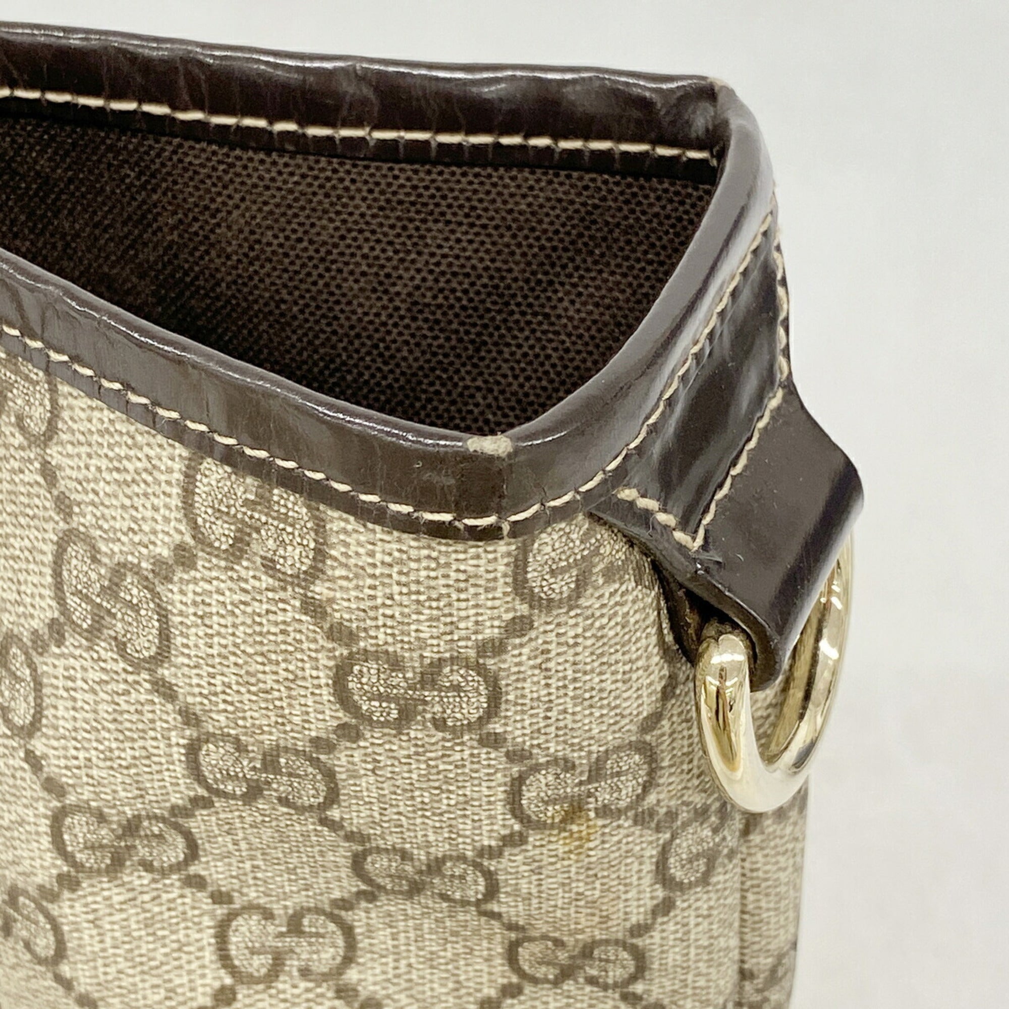 Gucci Brown Pvc Tote Bag (Pre-Owned)