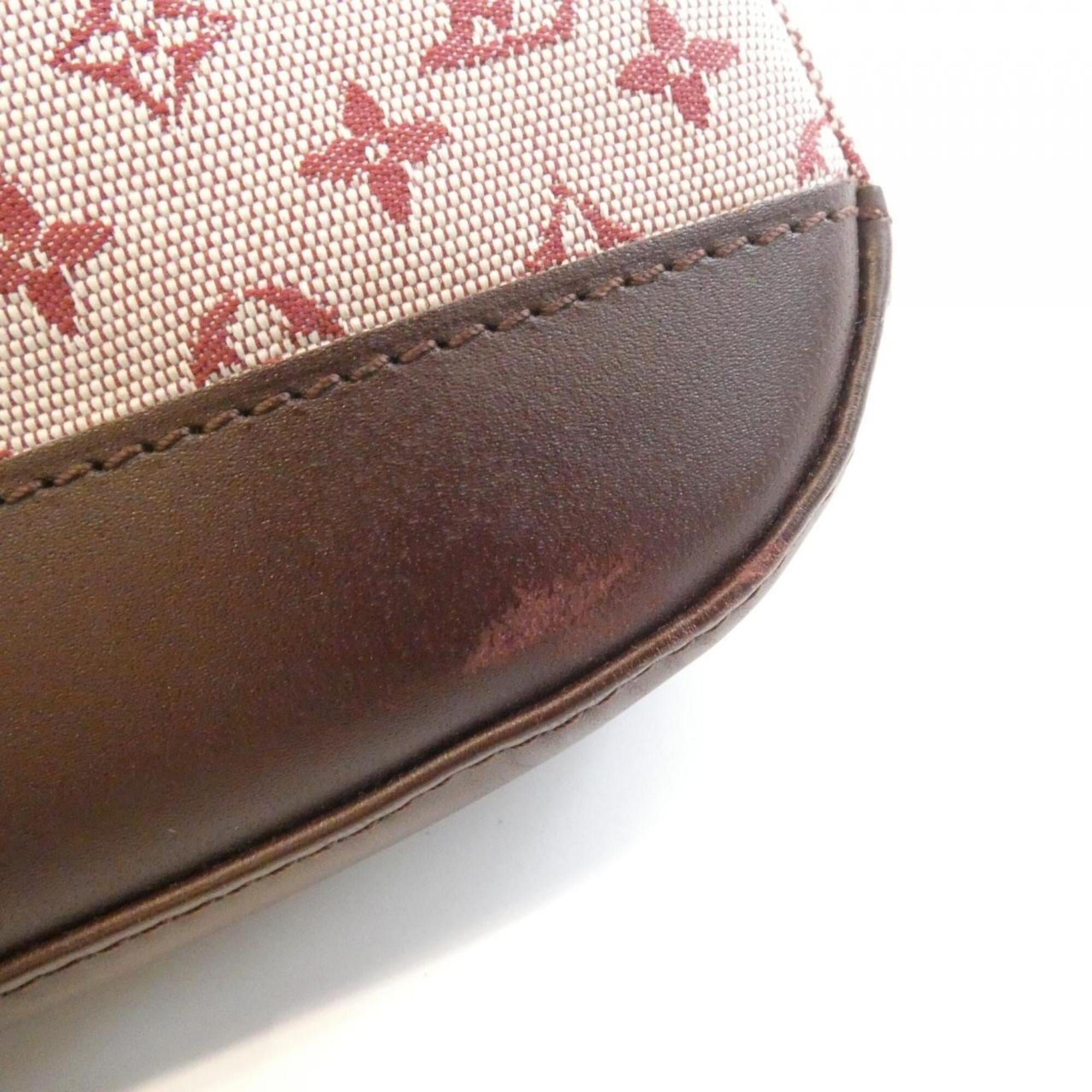 Louis Vuitton Red Color Canvas Shoulder Bag (Pre-Owned)