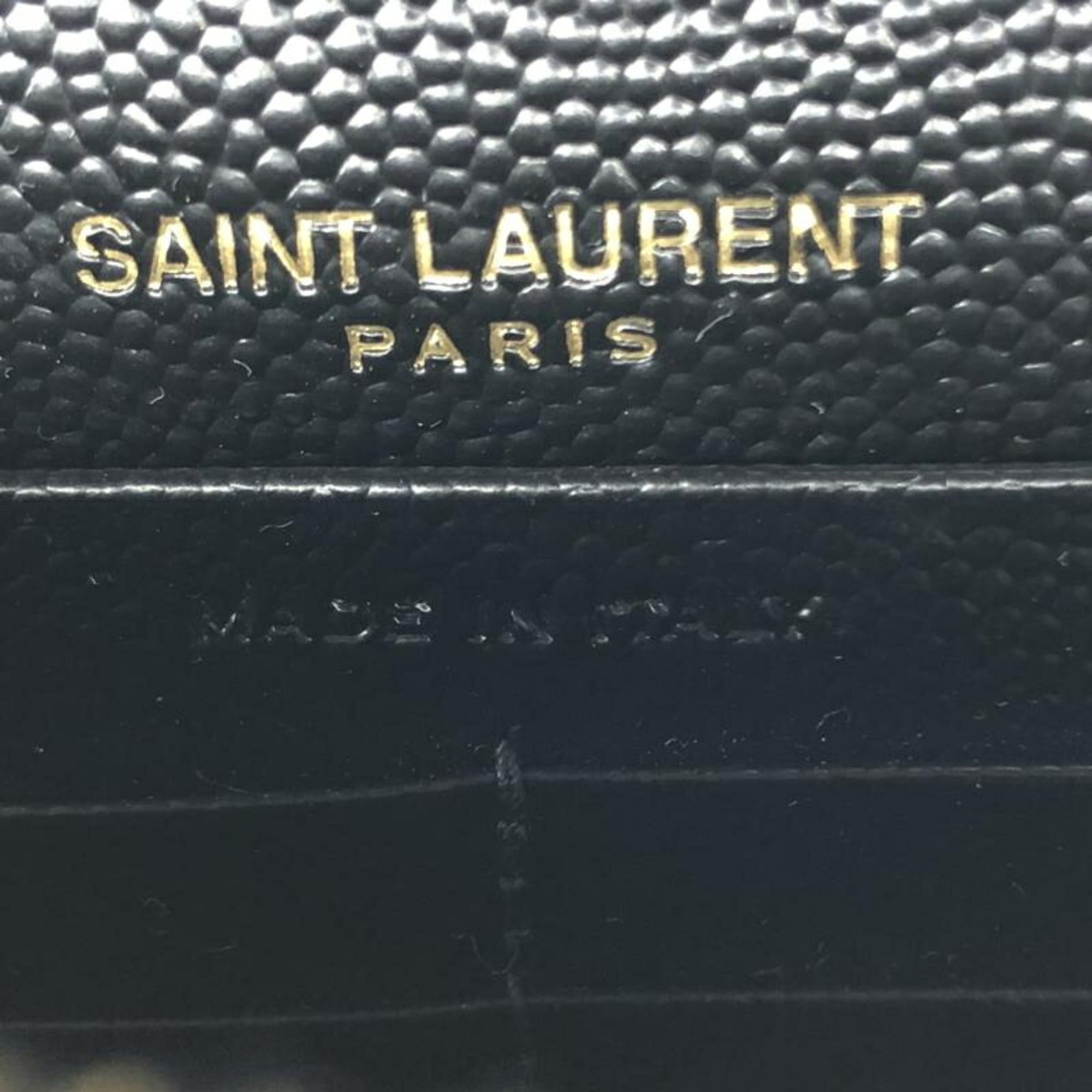 Yves Saint Laurent Black Chain/Shoulder Wallet (Pre-Owned)