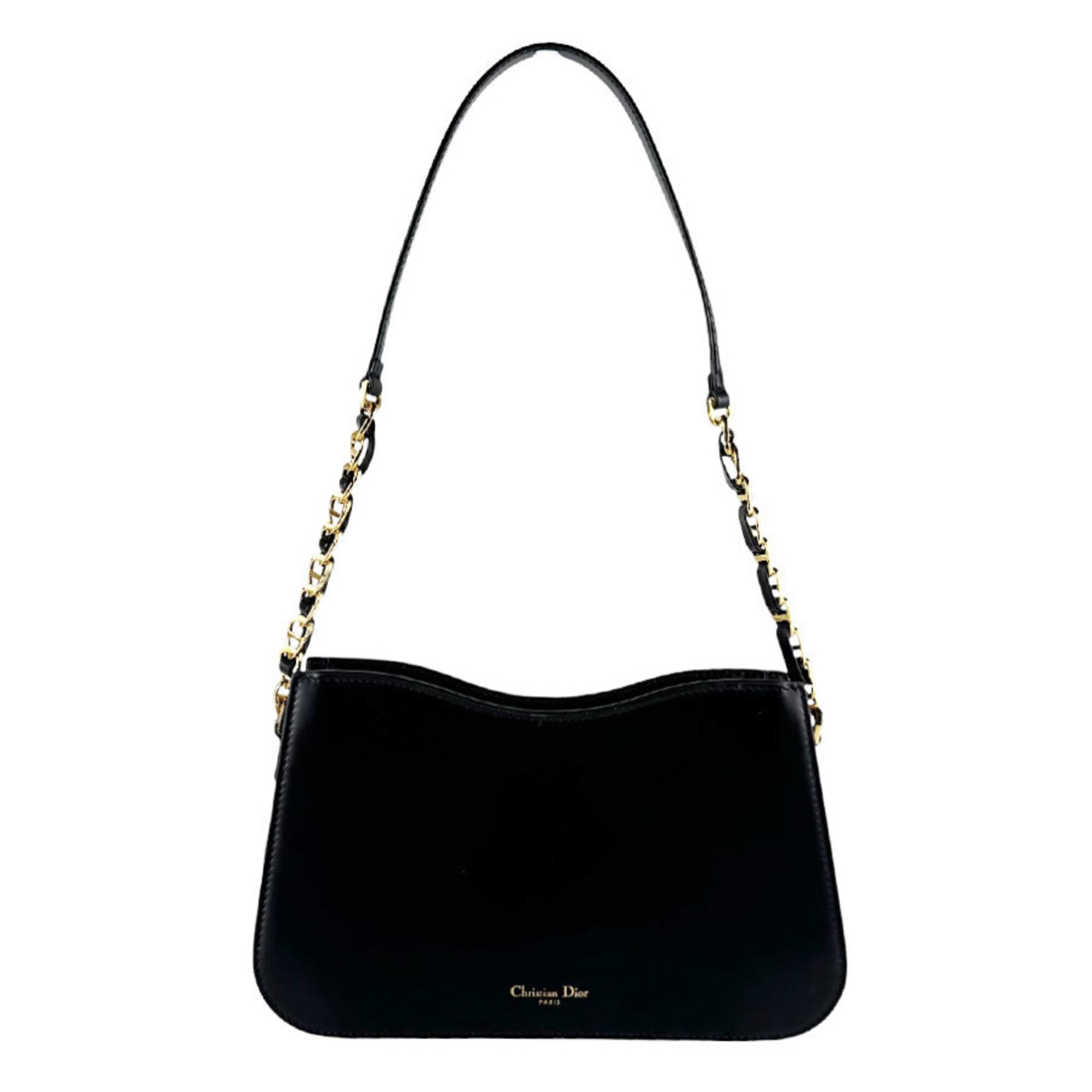 Christian Dior Black Leather Shoulder Bag (Pre-Owned)