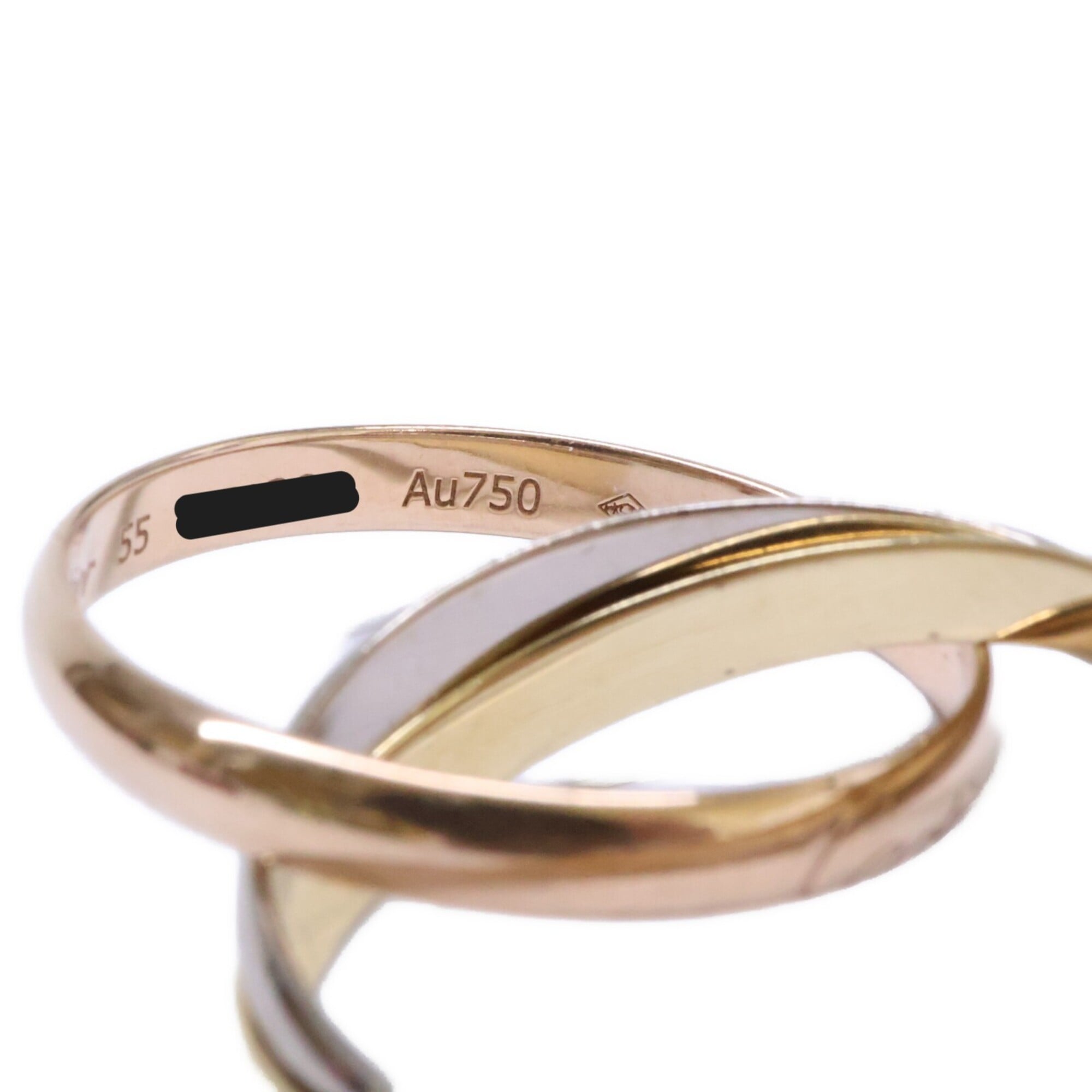 Cartier Pink Gold White Gold Yellow Gold Yellow Gold (18K) Pink Gold (18K) White Gold (18K) Band Ring (Pre-Owned)