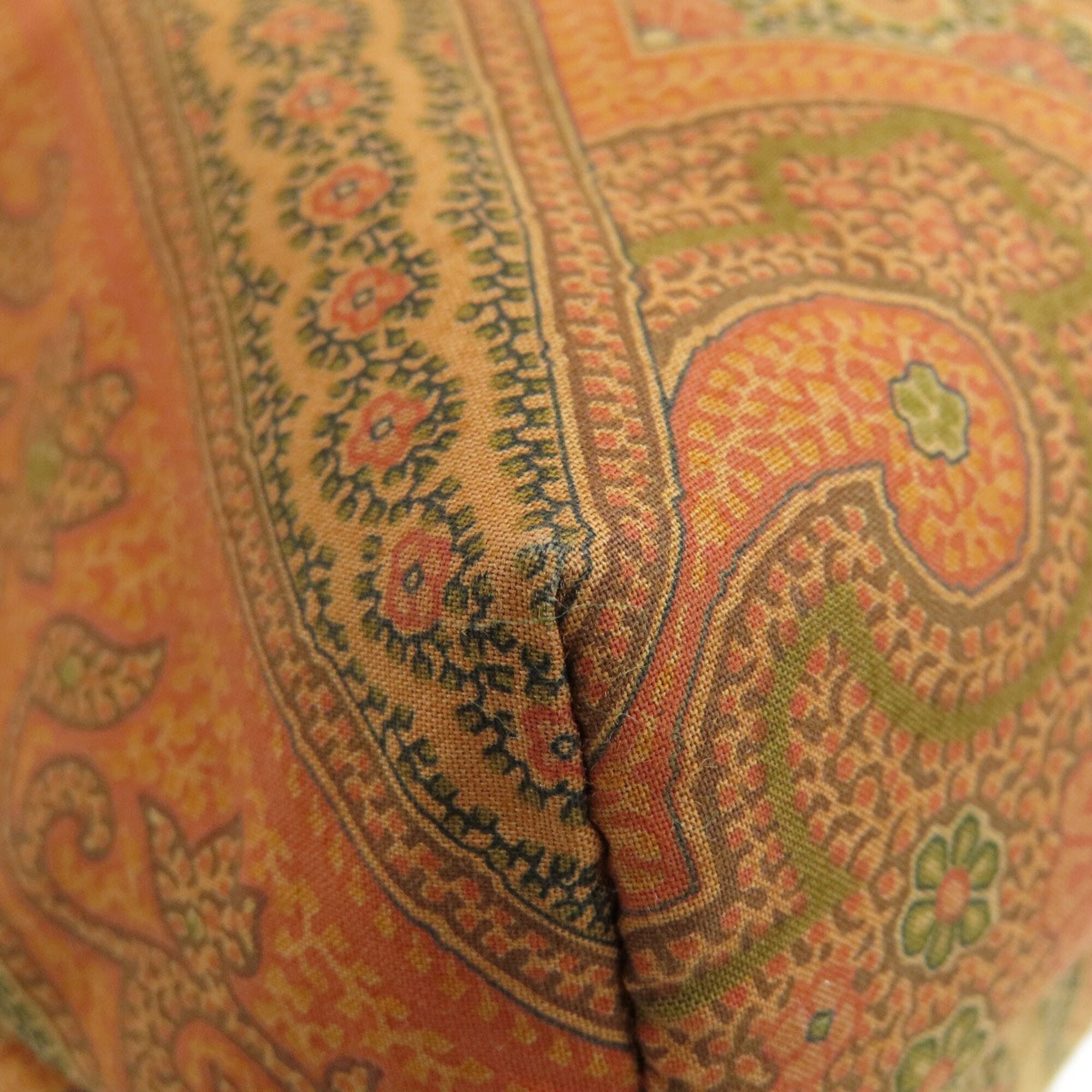 Etro Brown Orange Nylon Shoulder Bag (Pre-Owned)