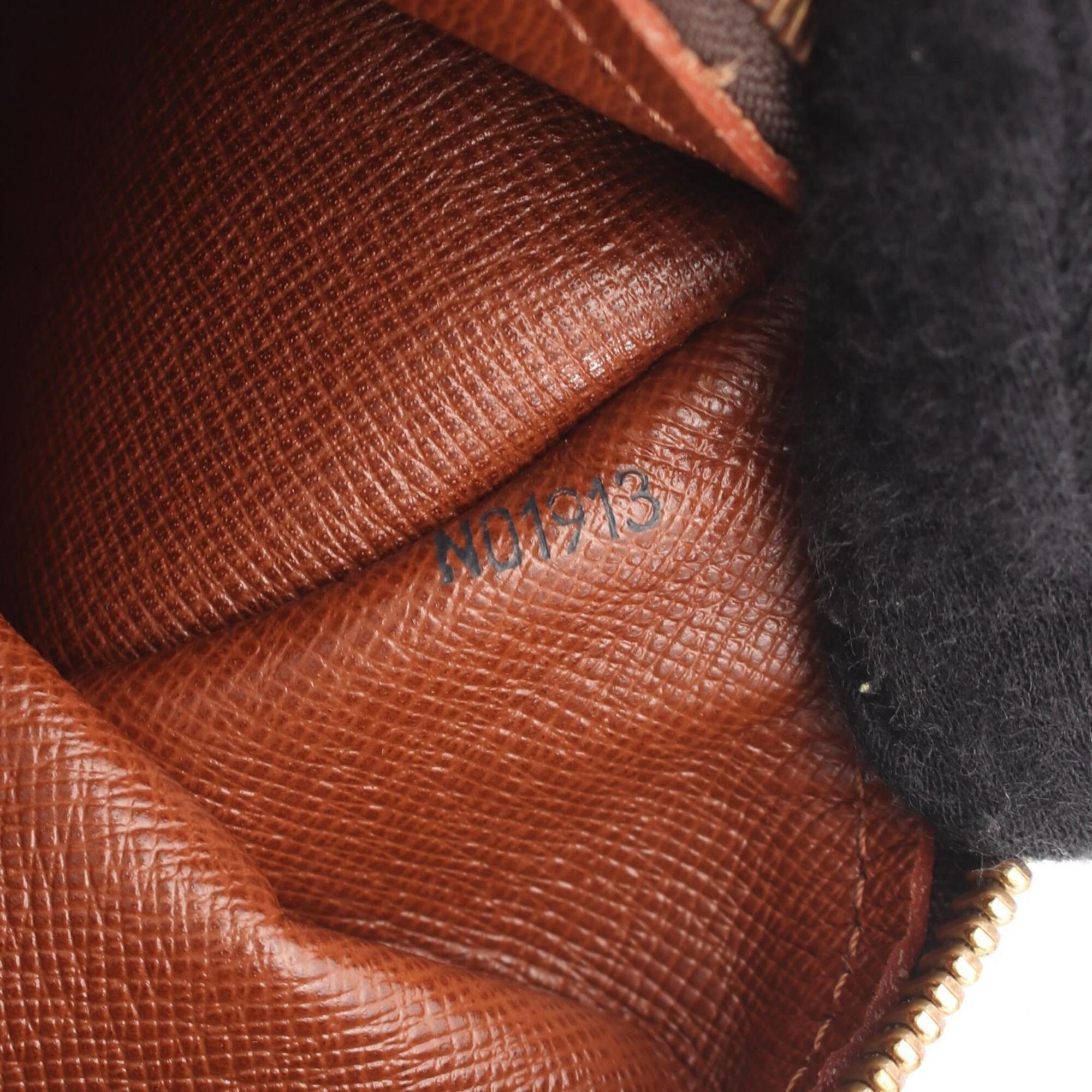 Louis Vuitton Monogram Brown Coated Canvas Leather Handbag (Pre-Owned)