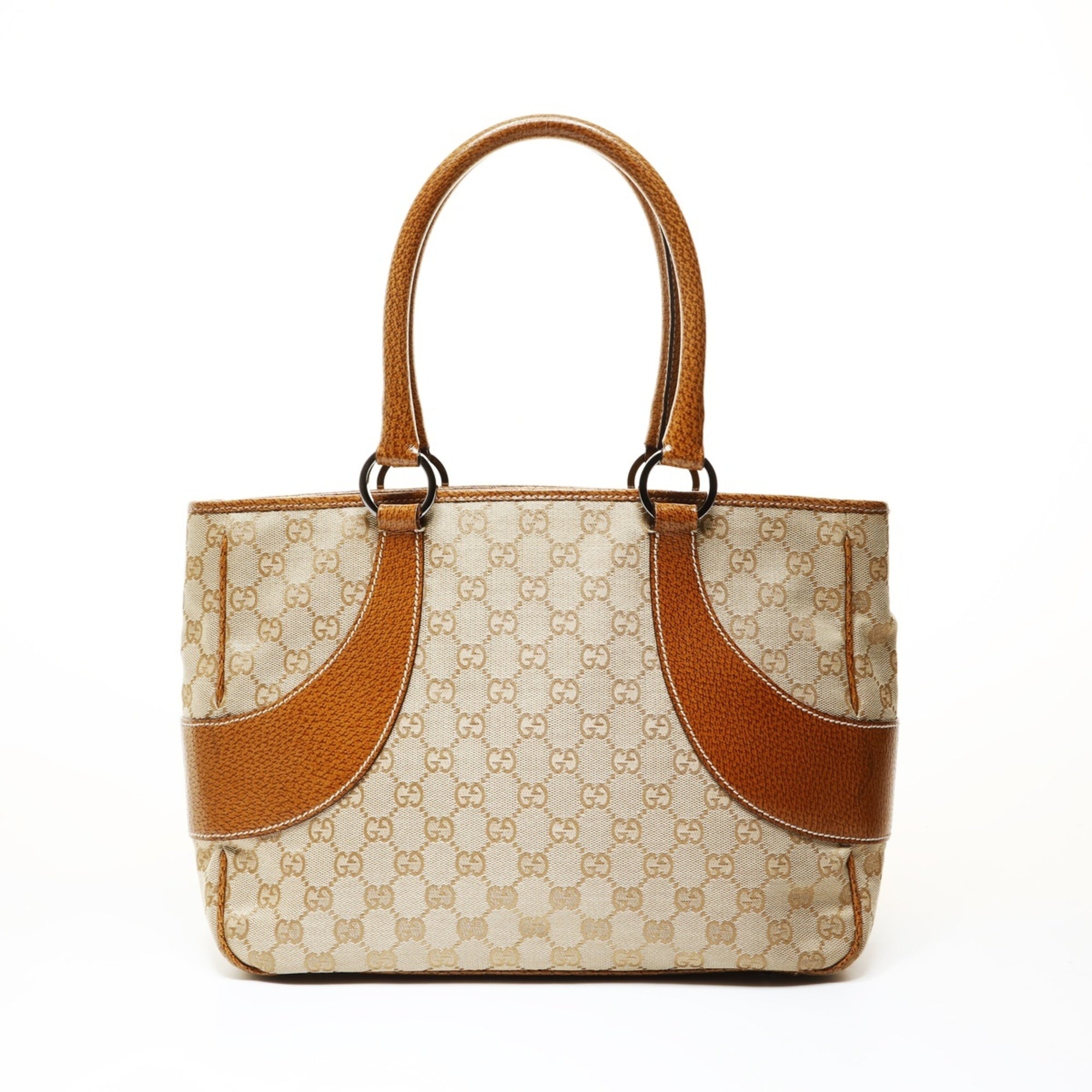 Gucci Beige Gg Canvas Tote Bag (Pre-Owned)