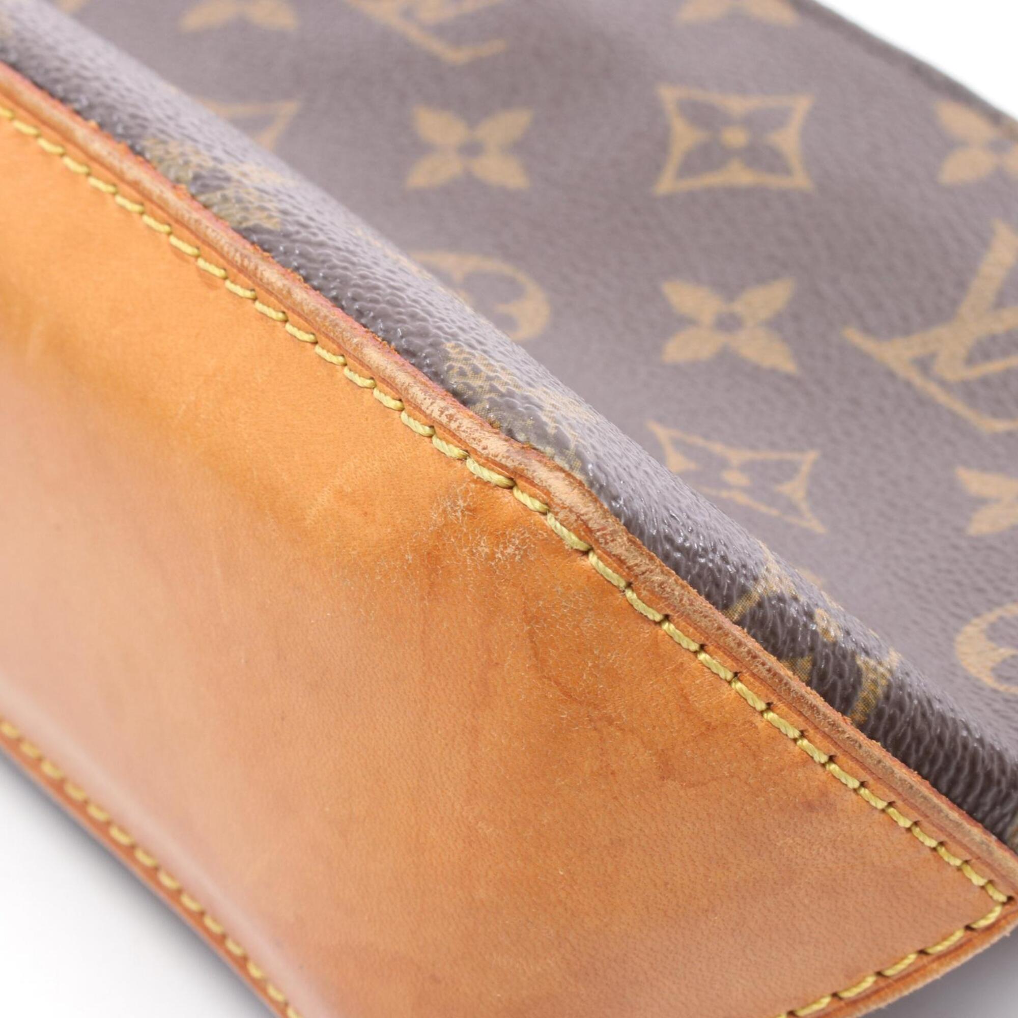 Louis Vuitton Brown Coated Canvas Pvc Monogram Leather Handbag Shoulder Bag (Pre-Owned)