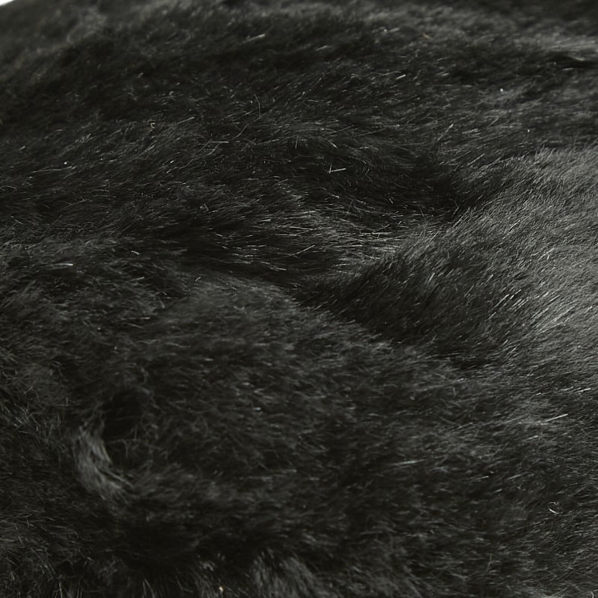 Fendi Black Fur Leather Shoulder Bag (Pre-Owned)