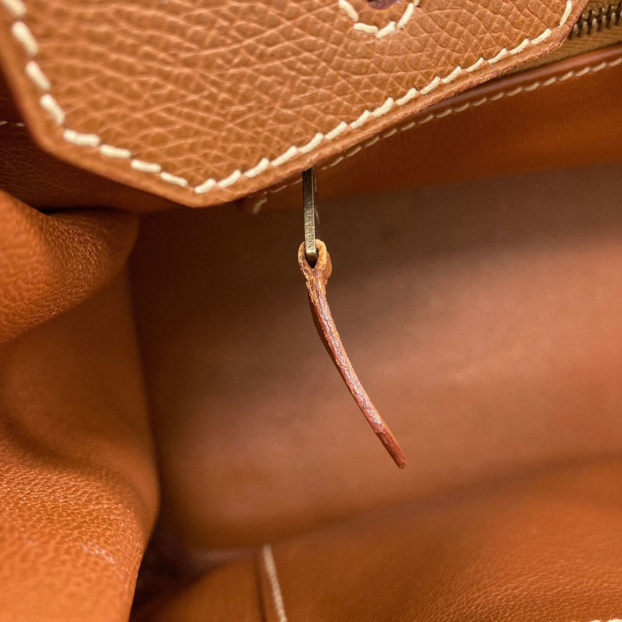 Hermes Gold Epsom Leather Handbag (Pre-Owned)