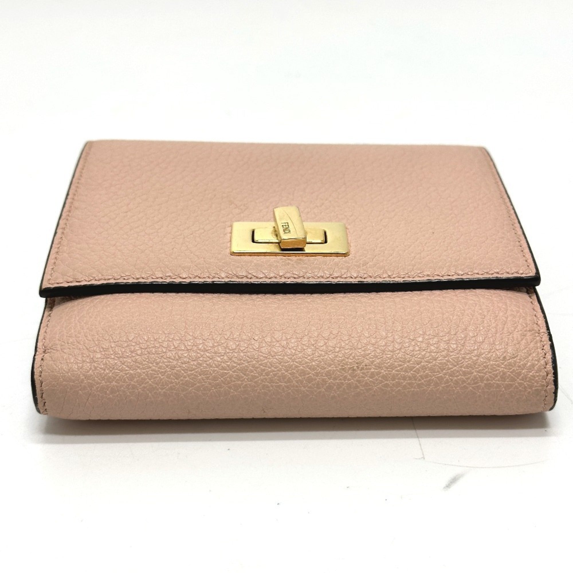 Fendi Pink Leather Wallet (Bi-Fold) (Pre-Owned)