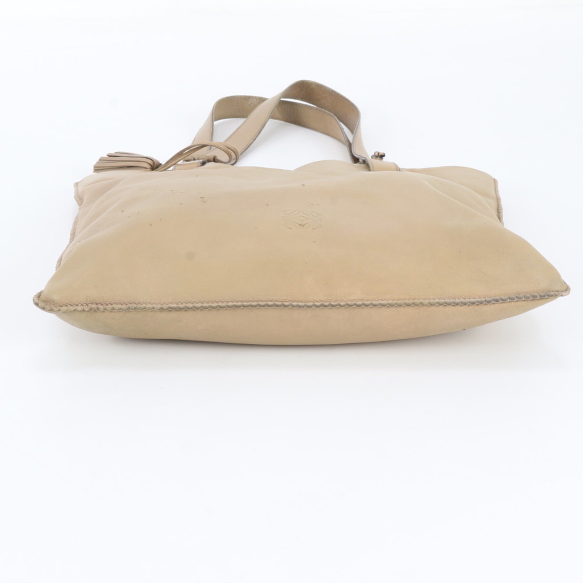 Loewe Brown Leather Handbag Shoulder Bag Tote Bag (Pre-Owned)