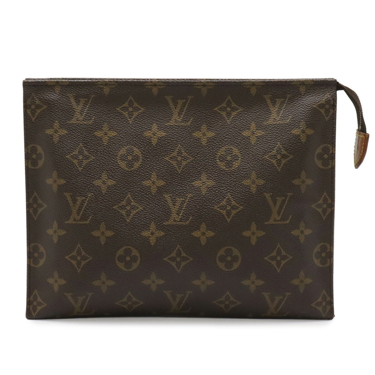 Louis Vuitton Brown Monogram Canvas Handbag Pouch (Pre-Owned)