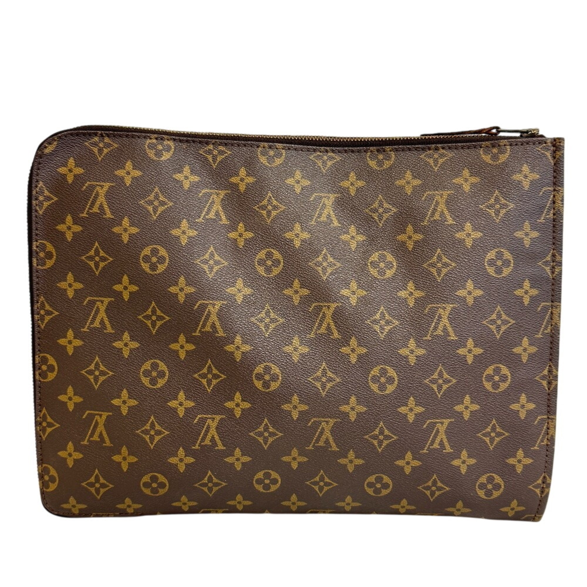 Louis Vuitton Brown Monogram Monogram Clutch Bag (Pre-Owned)