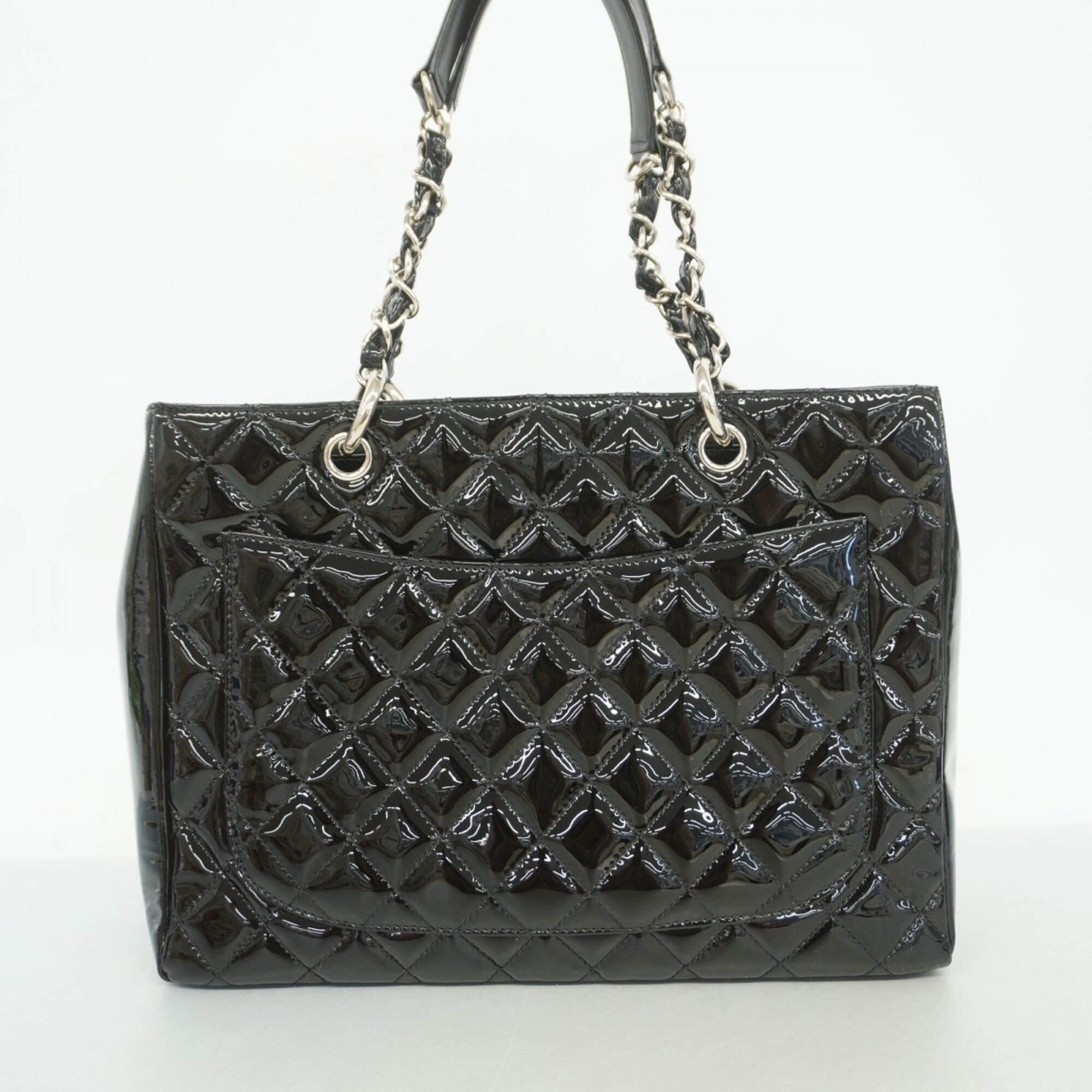 Chanel Black Patent Leather Tote Bag (Pre-Owned)