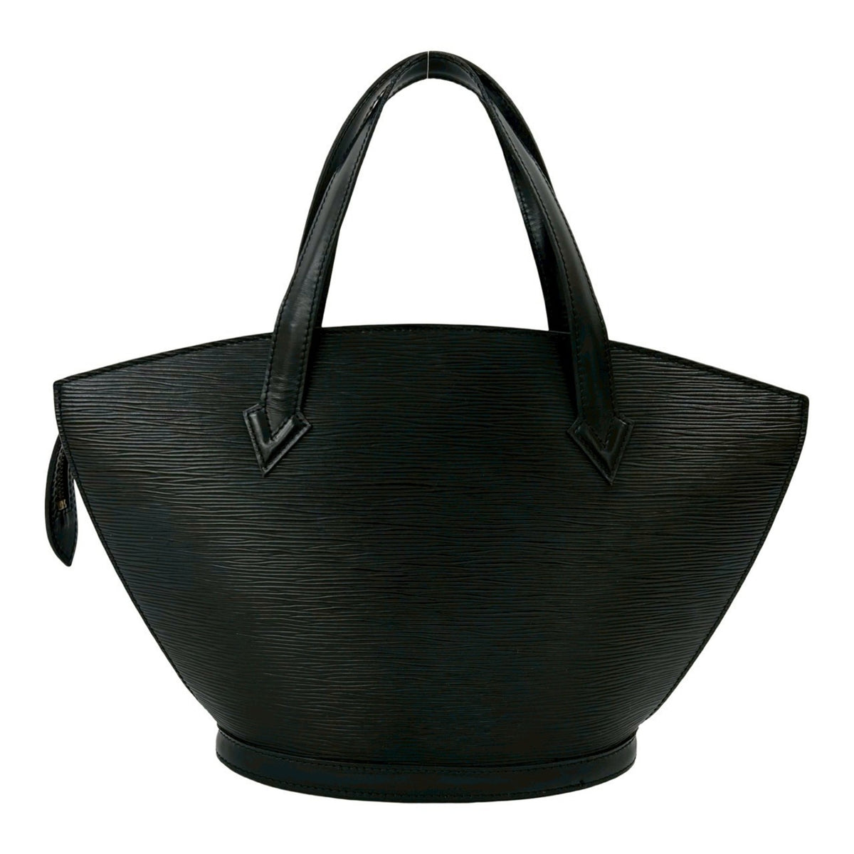 Louis Vuitton Black Leather Handbag Tote Bag (Pre-Owned)