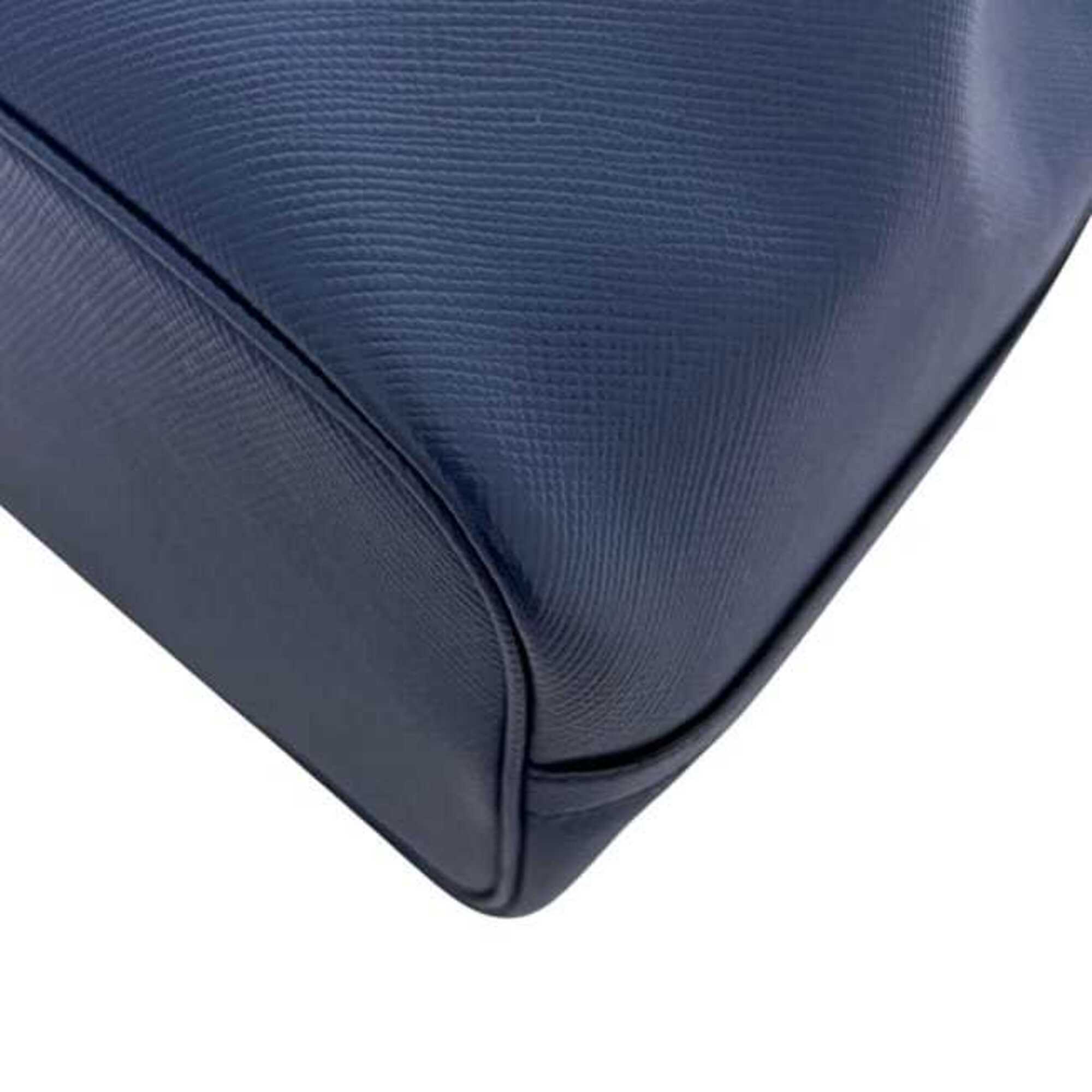 Prada Azzurro Blue Leather Shoulder Bag (Pre-Owned)