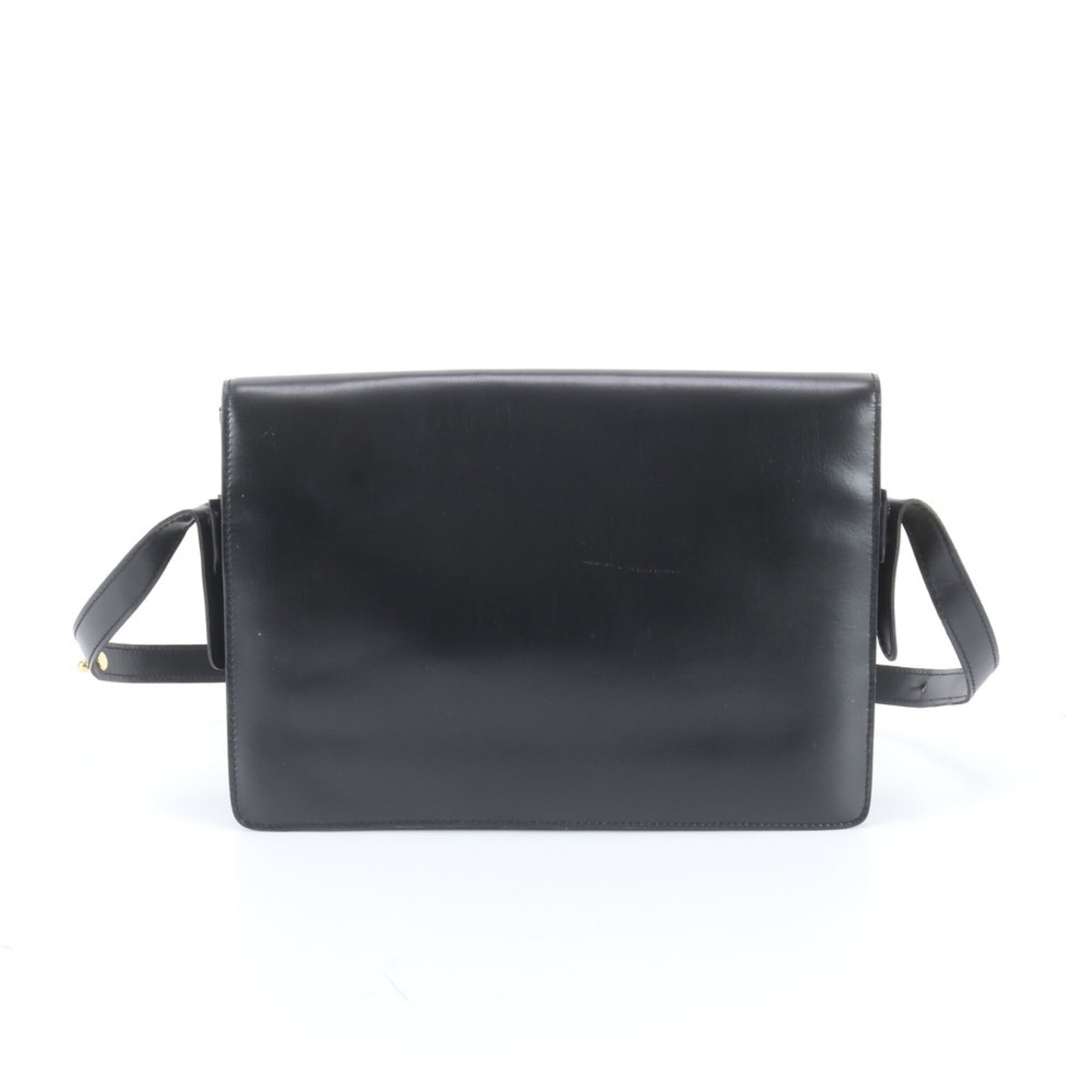 Loewe Black Leather Handbag Shoulder Bag Tote Bag (Pre-Owned)