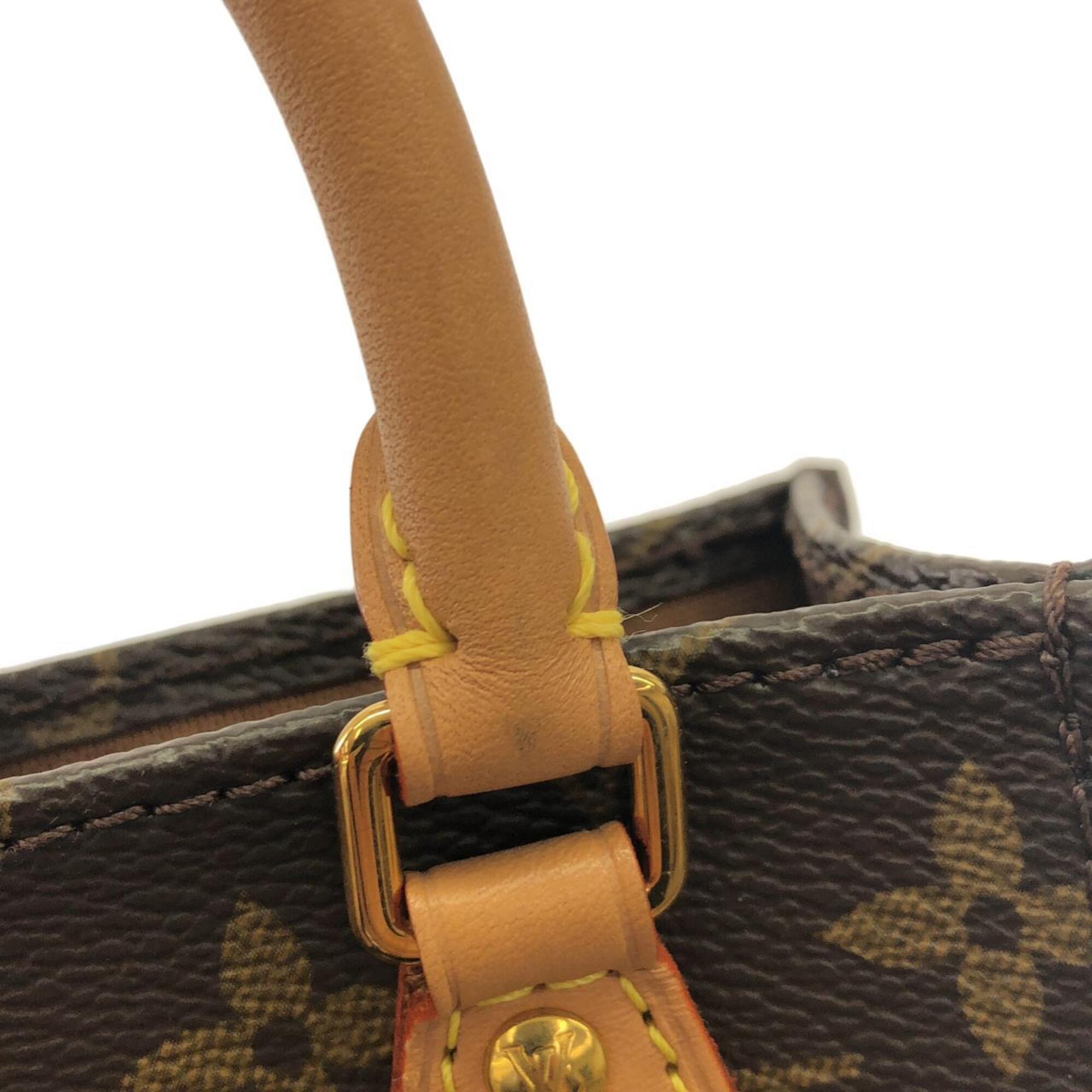 Louis Vuitton Marron Monogram Coated Canvas Handbag (Pre-Owned)