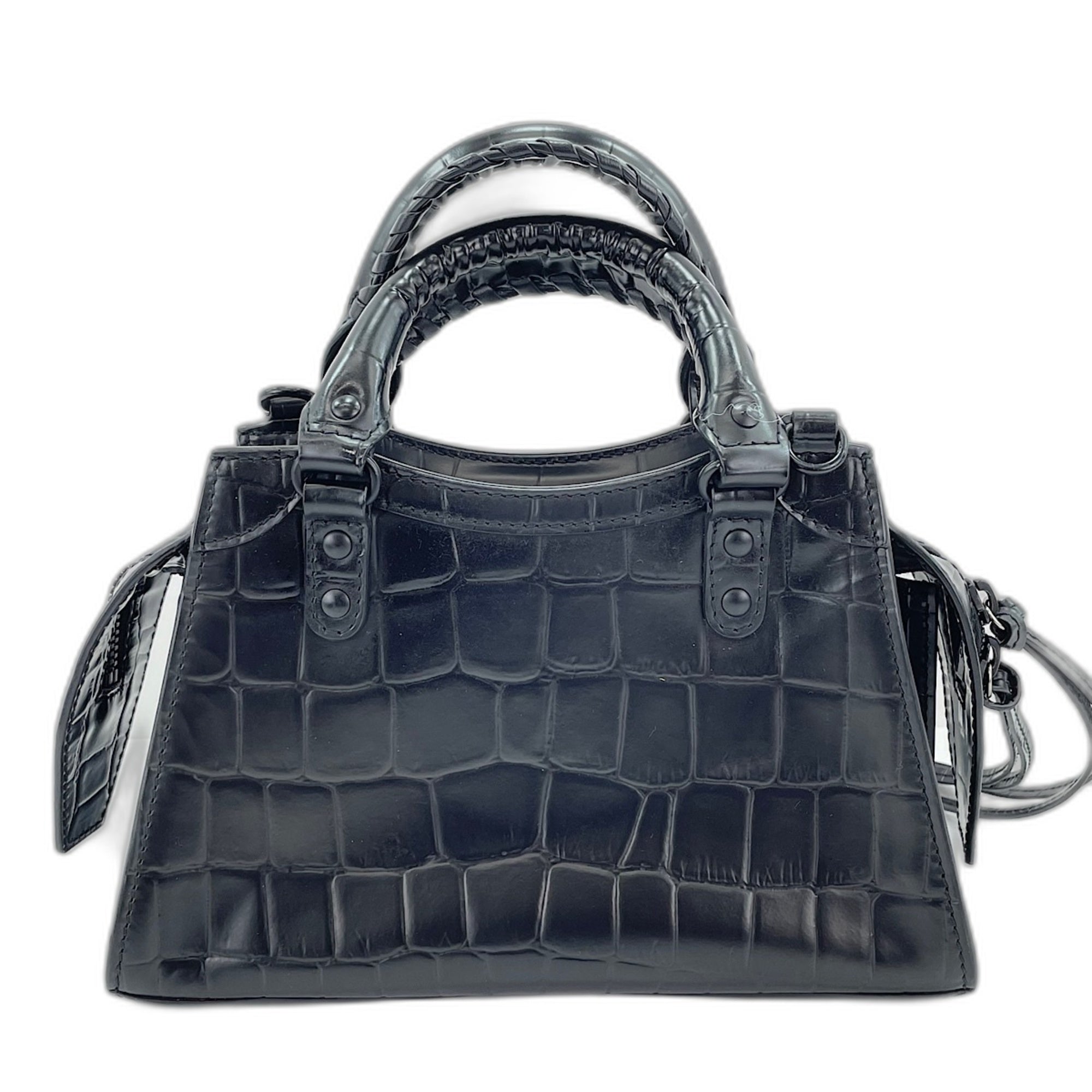 Balenciaga Black Leather Handbag (Pre-Owned)