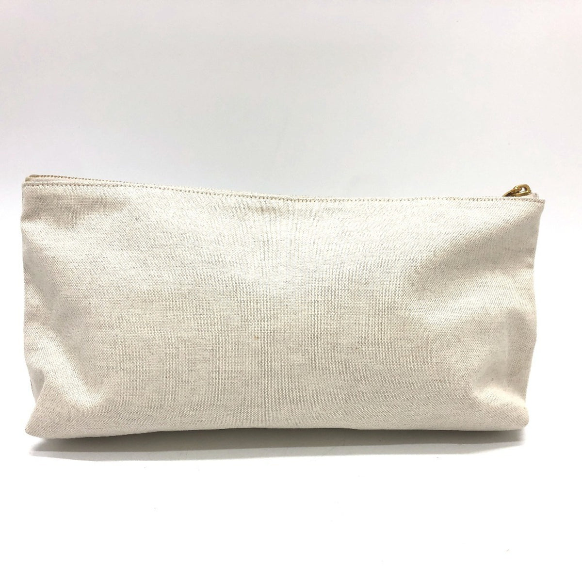 Bottega Veneta Beige Canvas Pouch (Pre-Owned)