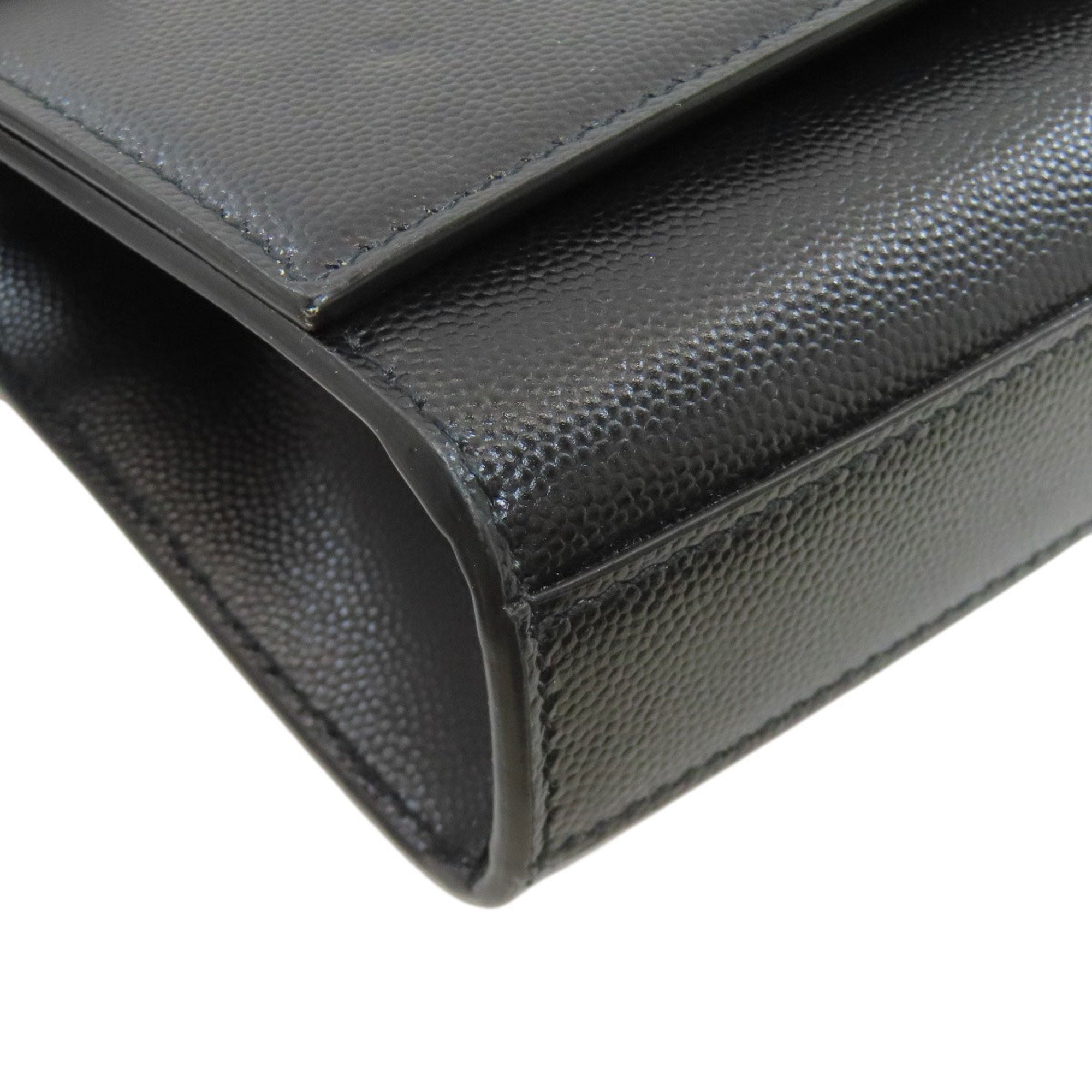 Saint Laurent Black Leather Shoulder Bag (Pre-Owned)