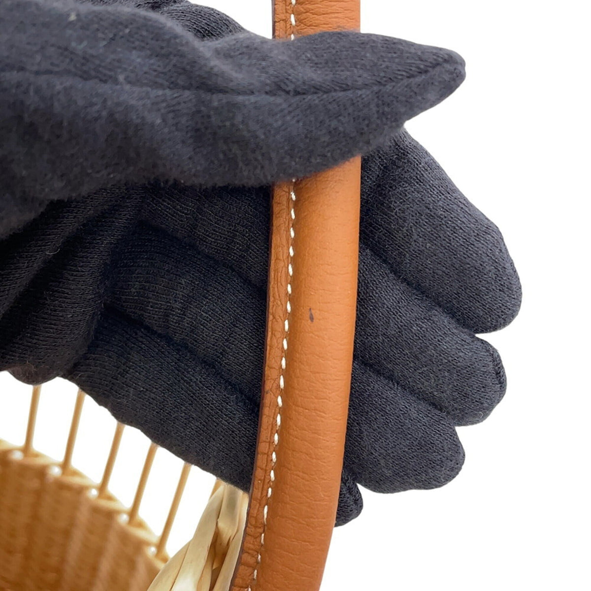 Hermes Gold Basket Handbag (Pre-Owned)